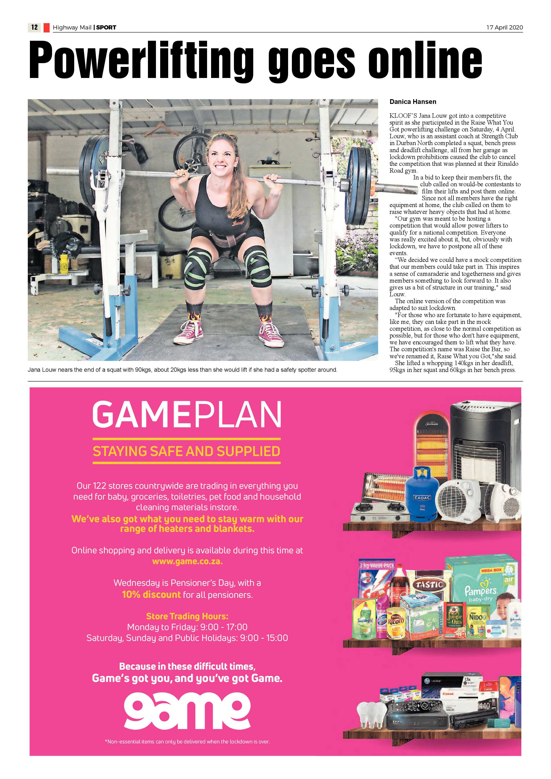 Highway Mail 17 April 2020 page 12