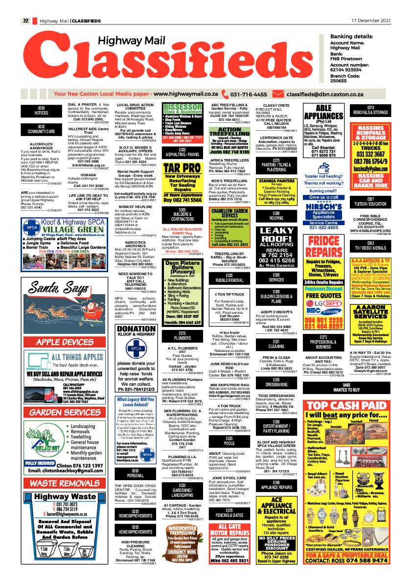 Highway Mail 17 December 2021 page 22