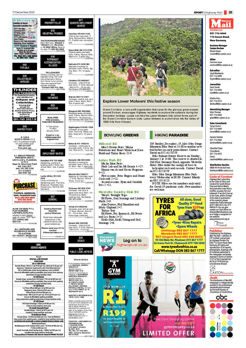 Highway Mail 17 December 2021 page 23