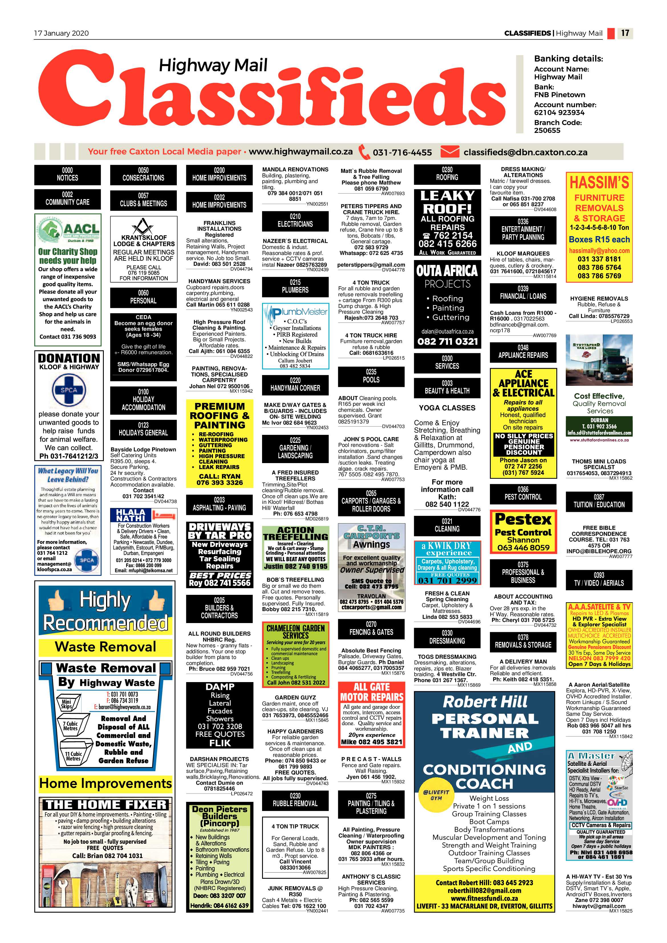 Highway Mail 17 January 2020 page 17