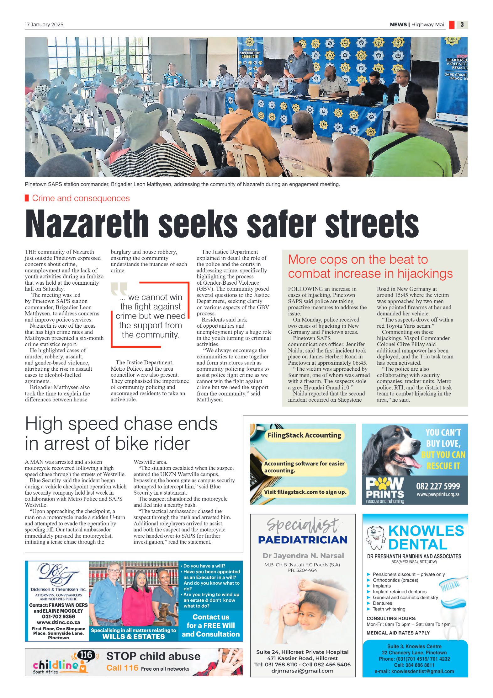 Highway Mail 17 January 2025 page 3