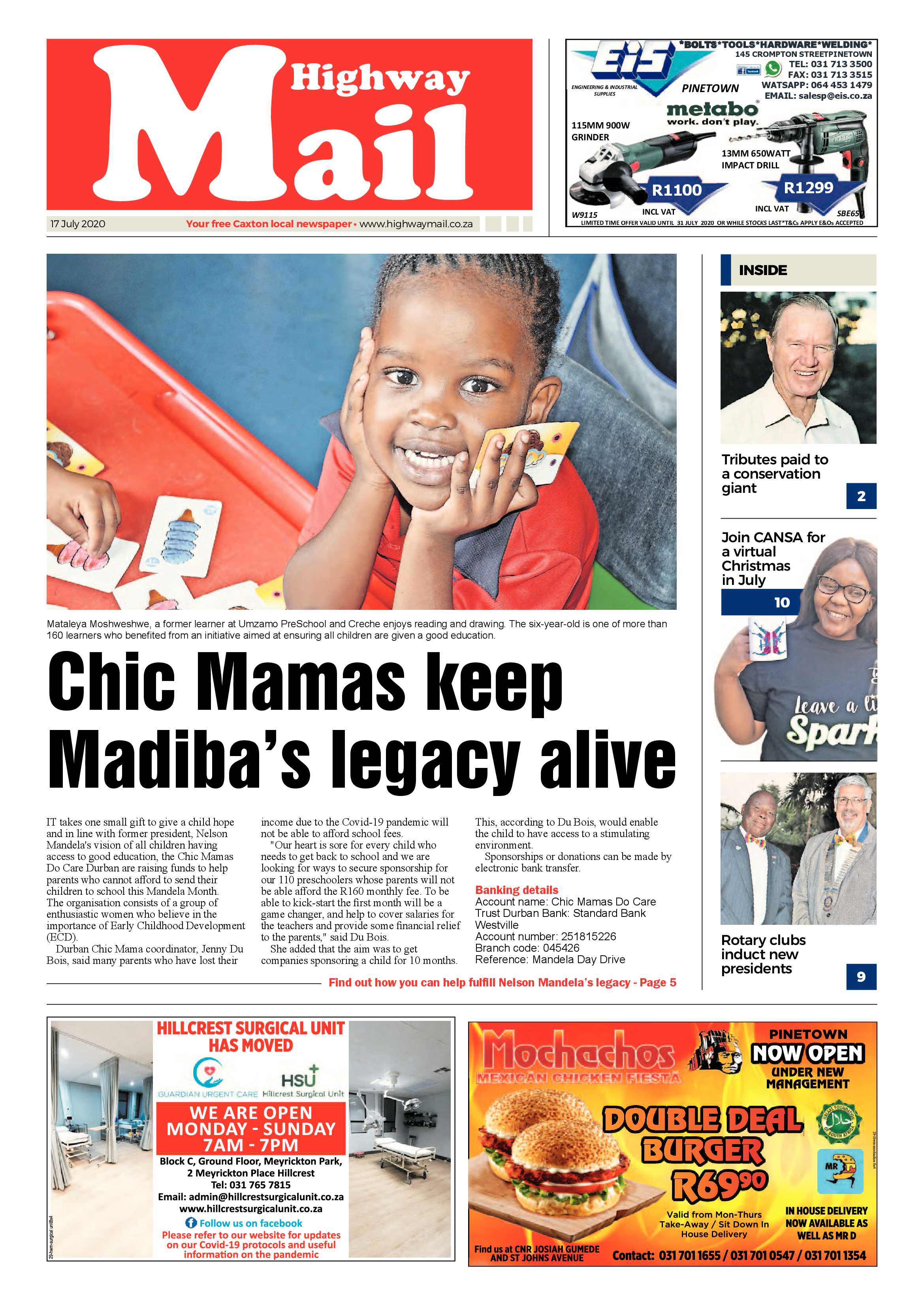 Highway Mail 17 July 2020 page 1