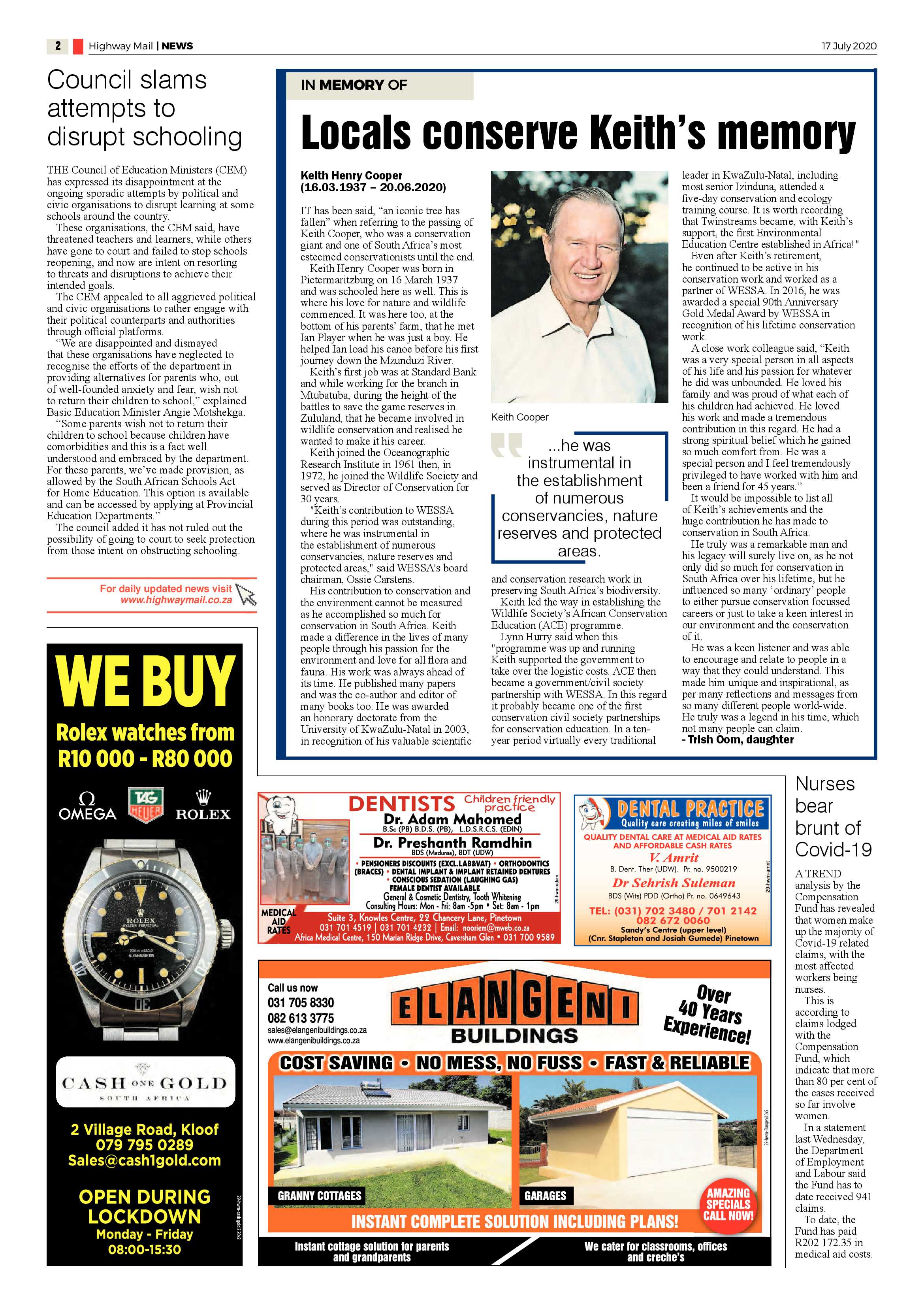 Highway Mail 17 July 2020 page 2