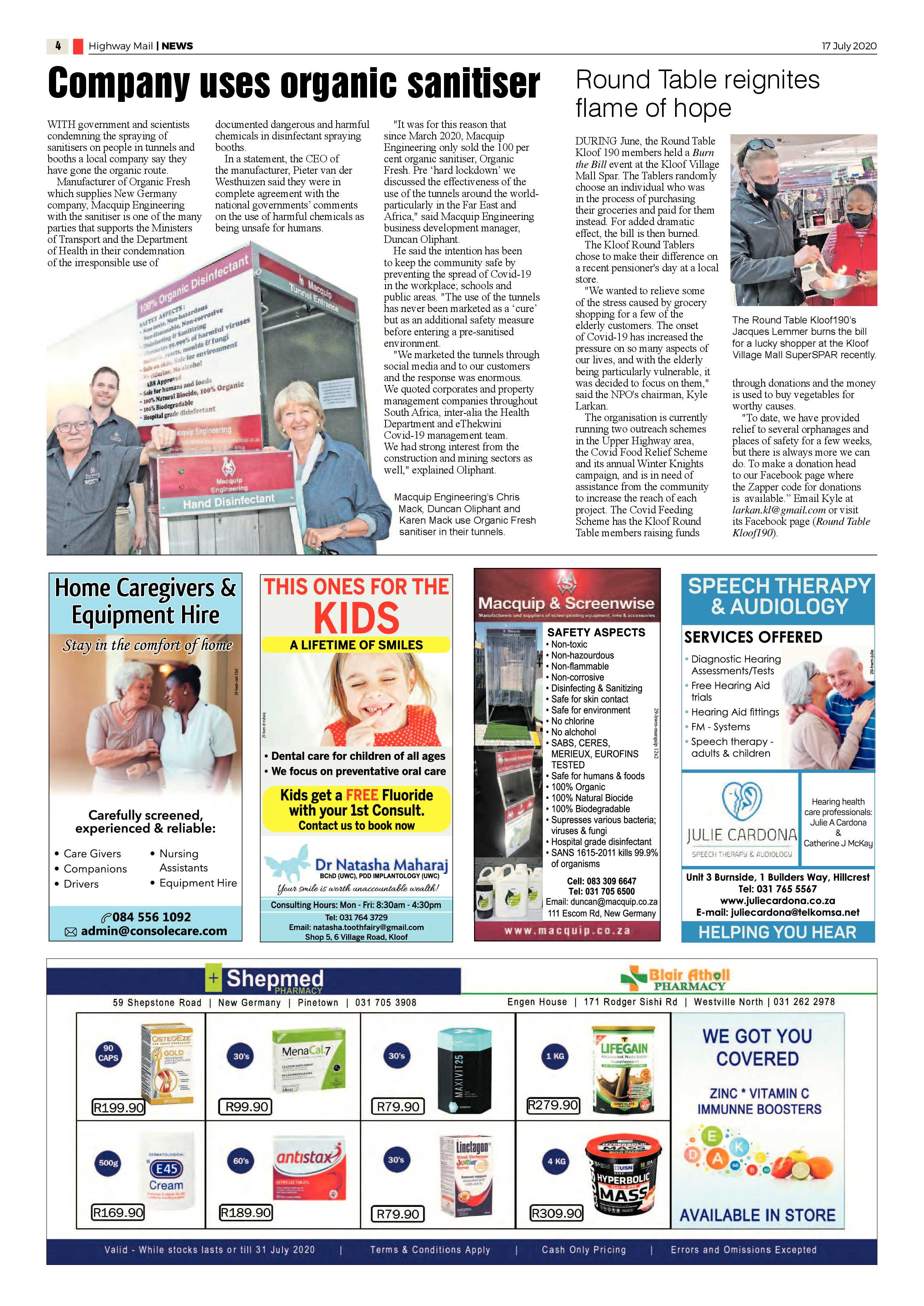 Highway Mail 17 July 2020 page 4