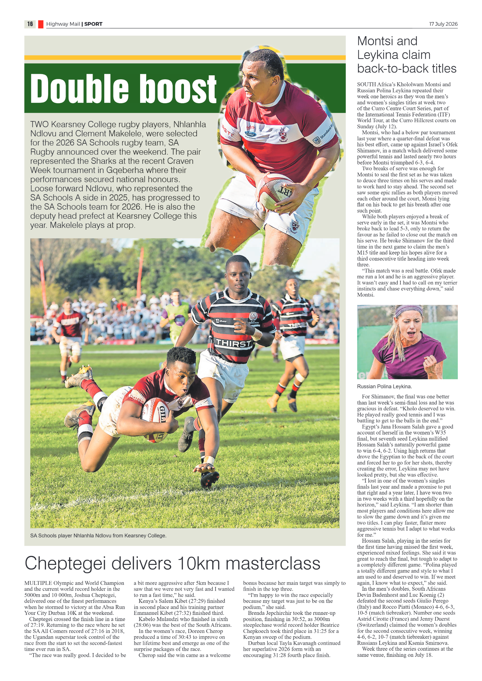 Highway Mail 17 July 2026 page 16