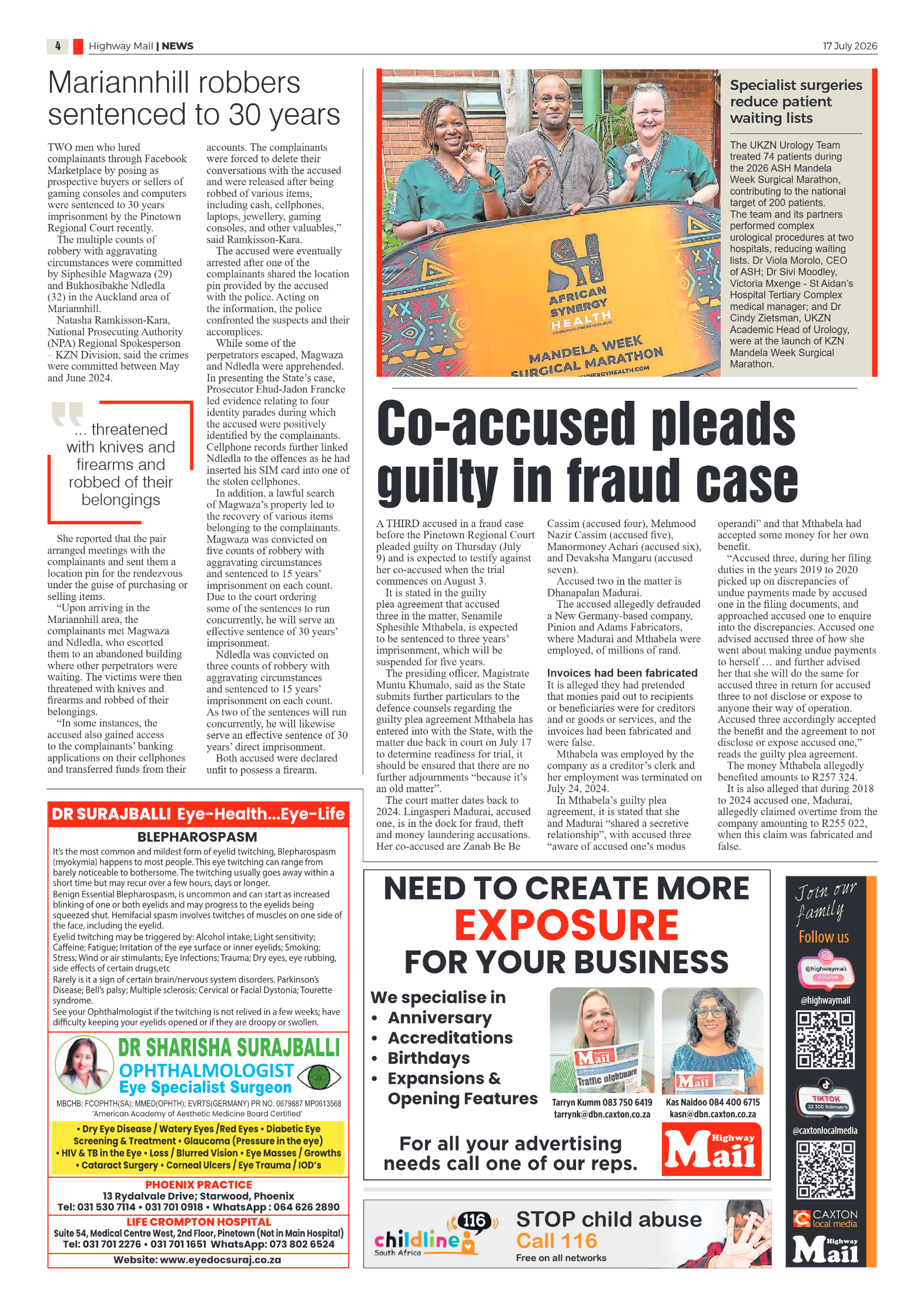 Highway Mail 17 July 2026 page 4
