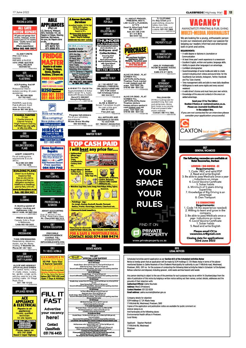 Highway Mail 17 June 2022 page 13