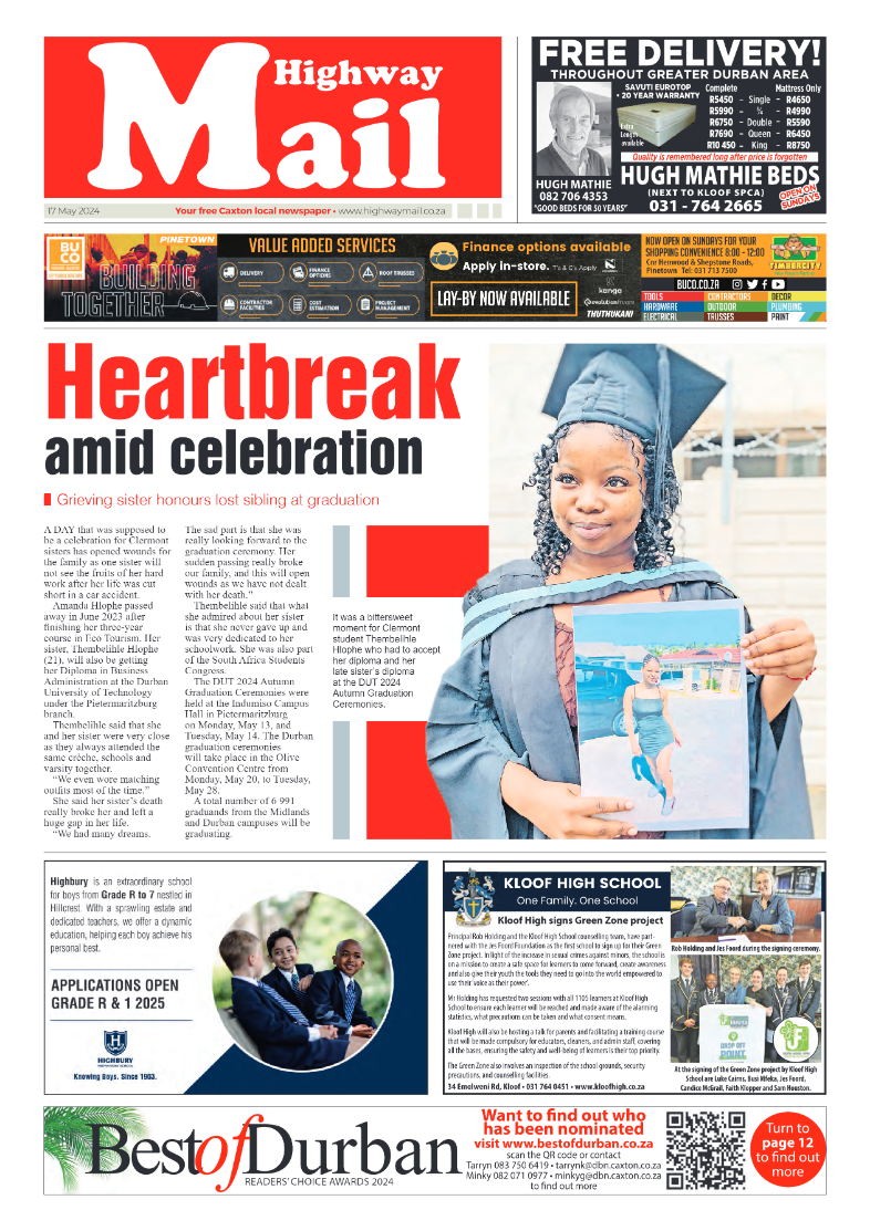 Highway Mail 17 May 2024 page 1