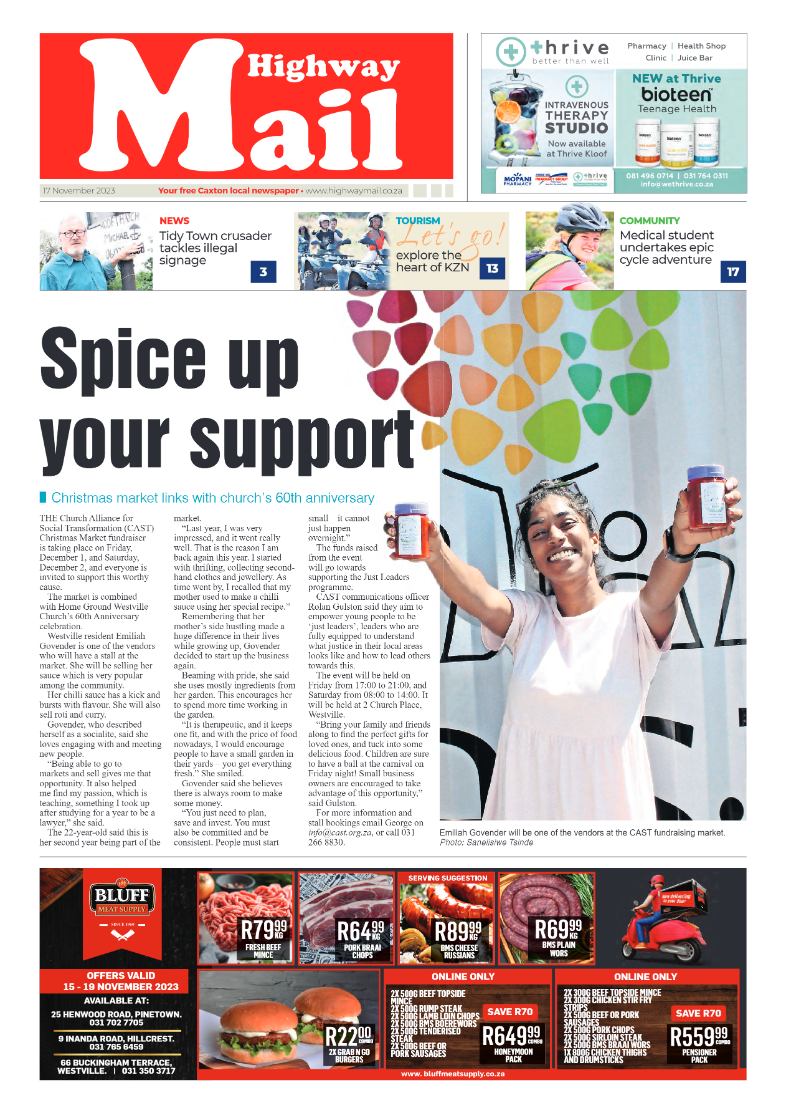 Highway Mail 17 November 2023 page 1