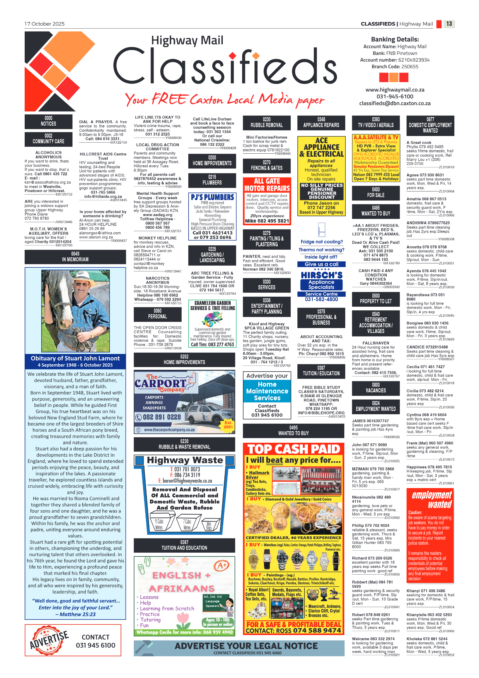 Highway Mail 17 October 2025 page 13