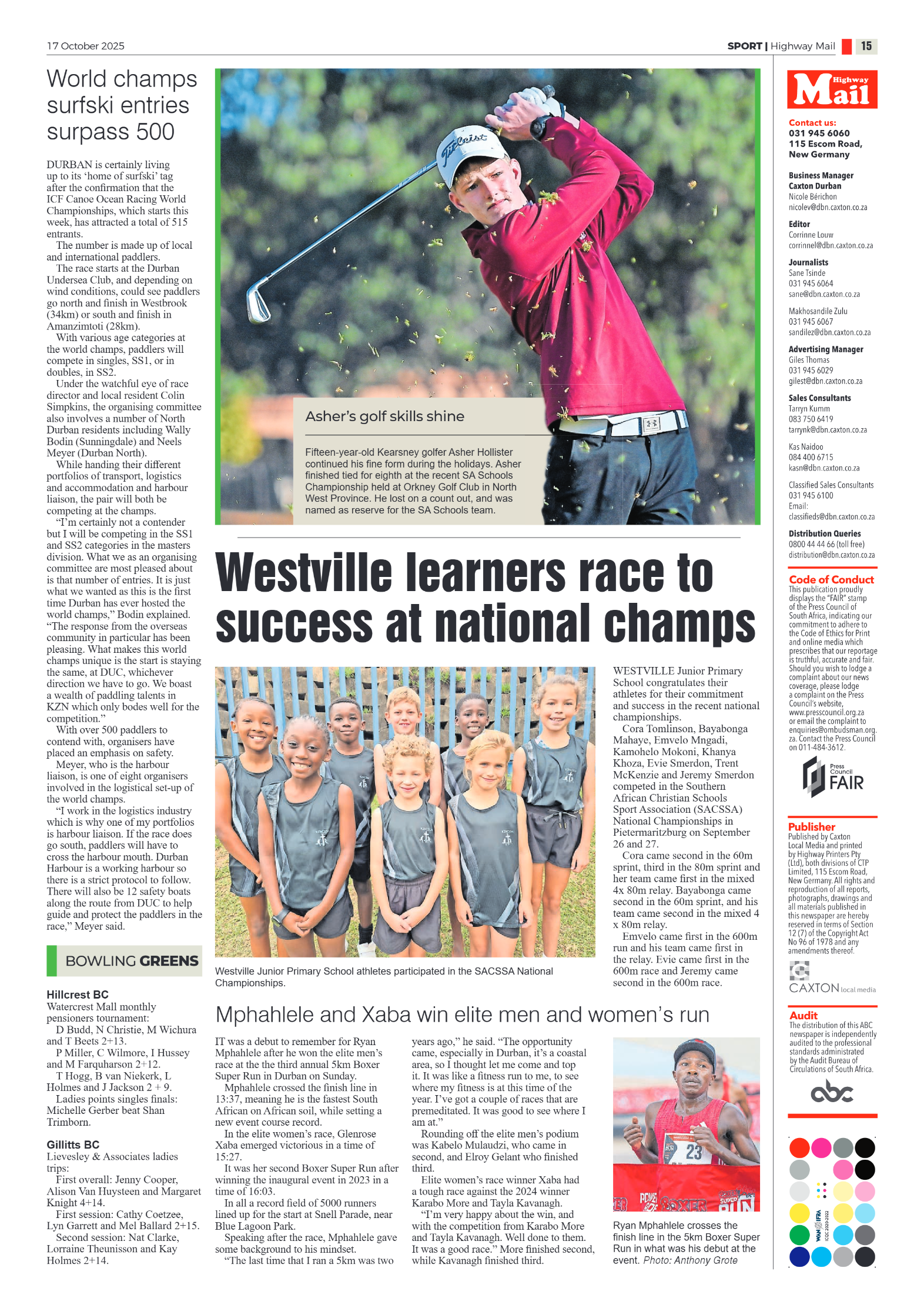 Highway Mail 17 October 2025 page 15