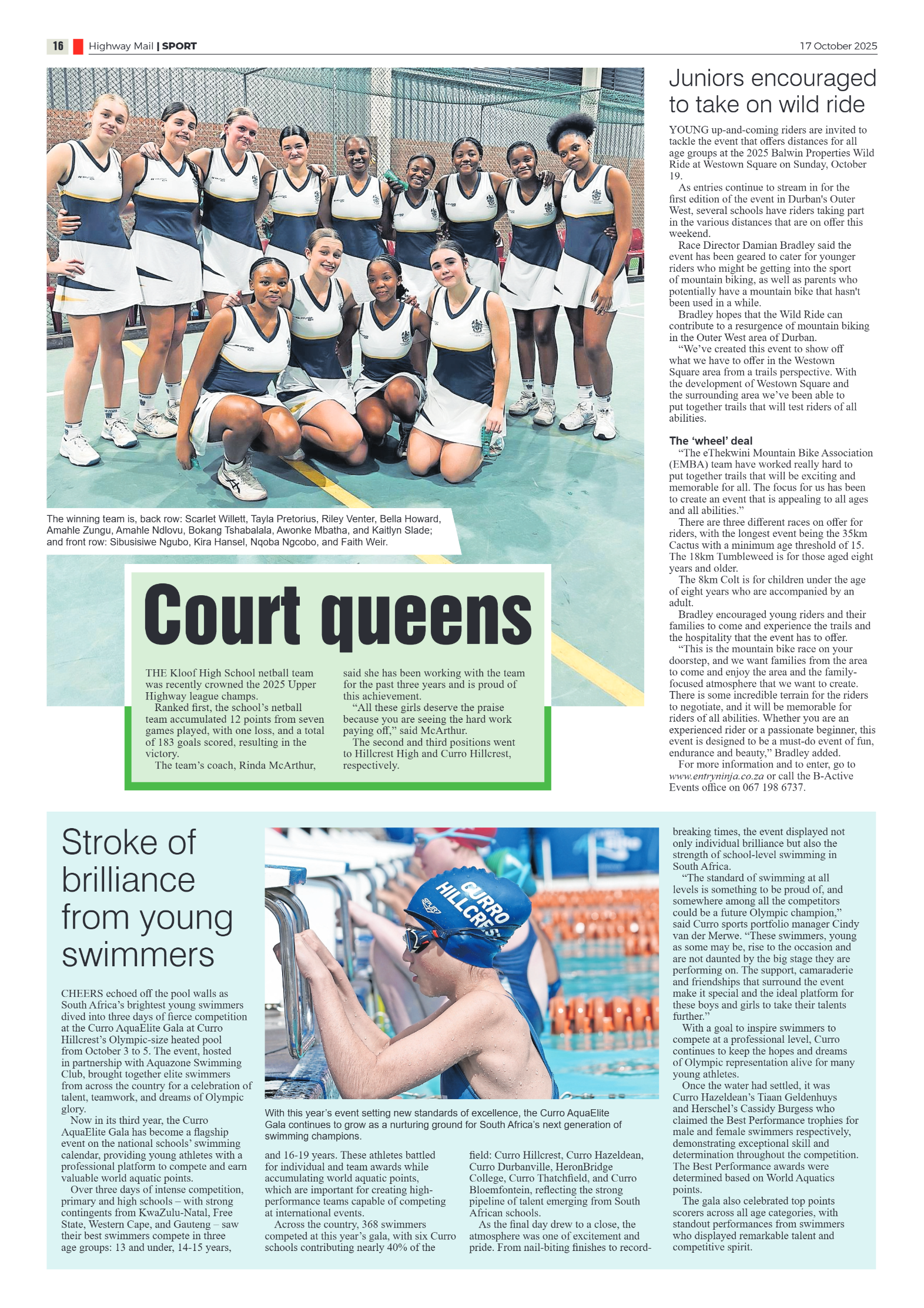 Highway Mail 17 October 2025 page 16