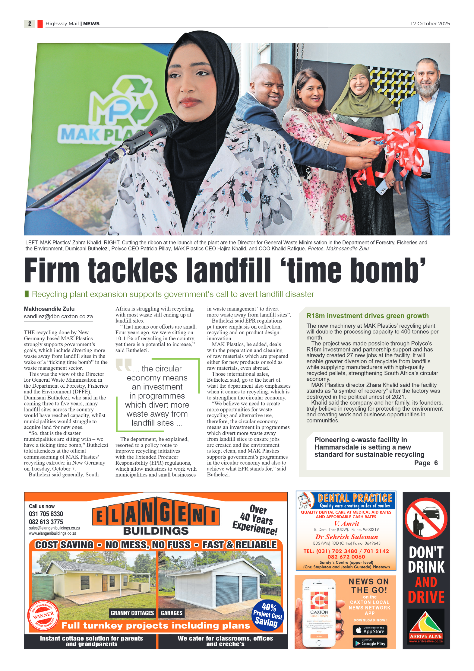 Highway Mail 17 October 2025 page 2