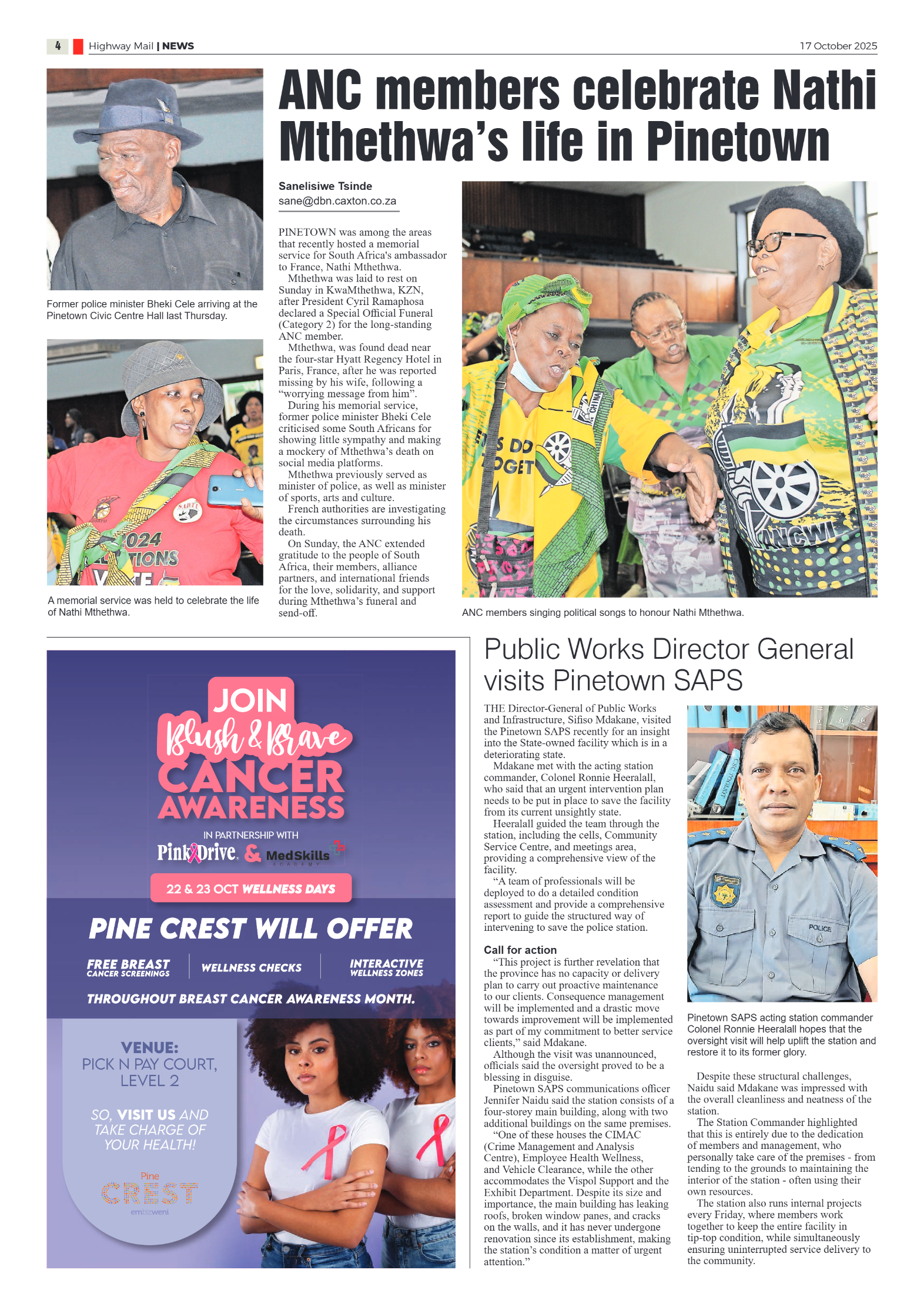 Highway Mail 17 October 2025 page 4