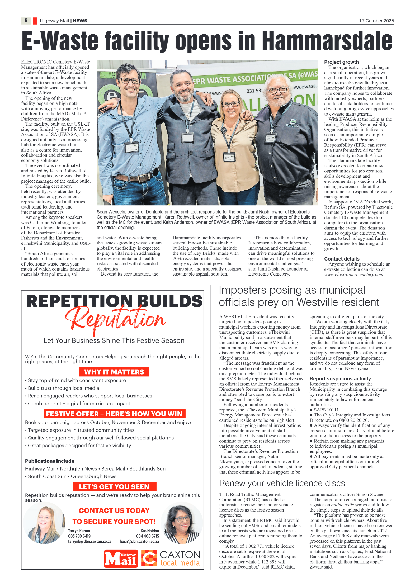 Highway Mail 17 October 2025 page 6