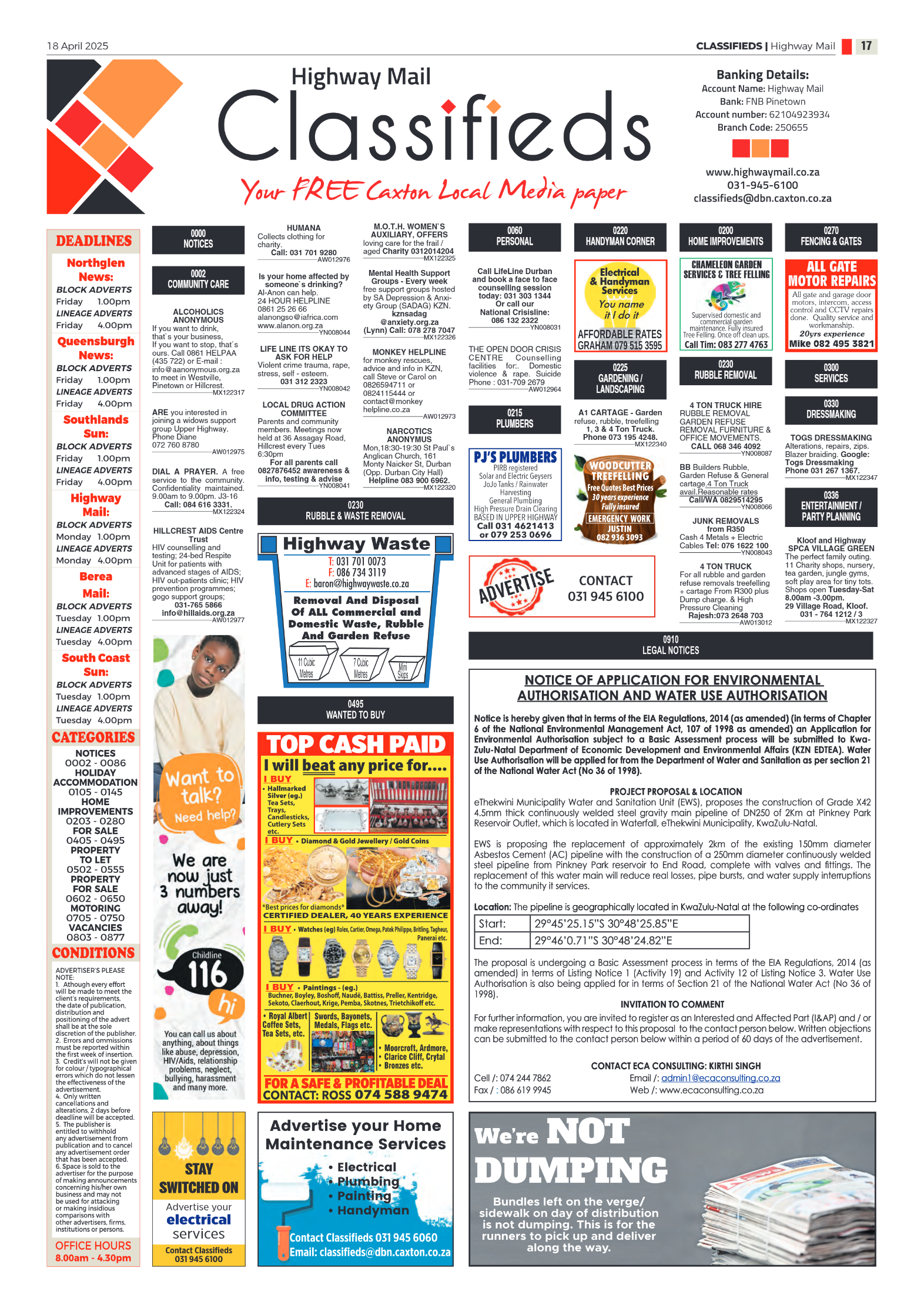 Highway Mail 18 April 2025 page 17