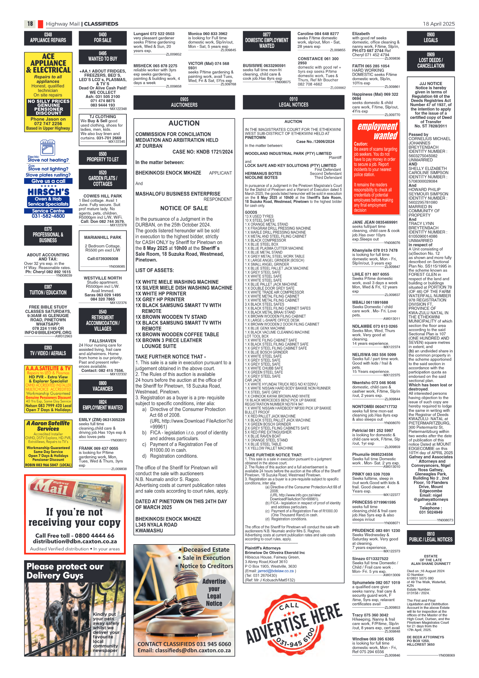 Highway Mail 18 April 2025 page 18
