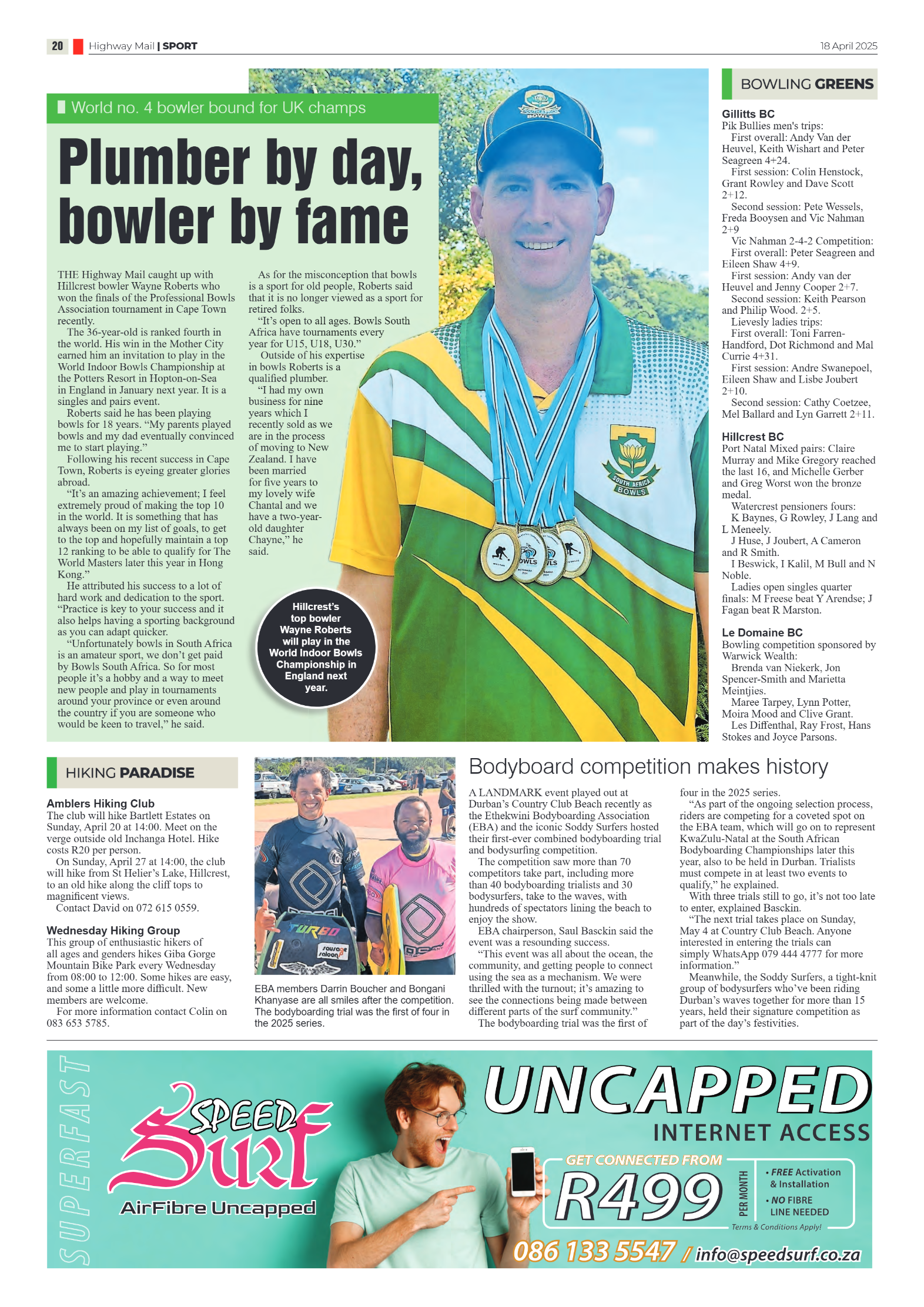 Highway Mail 18 April 2025 page 20