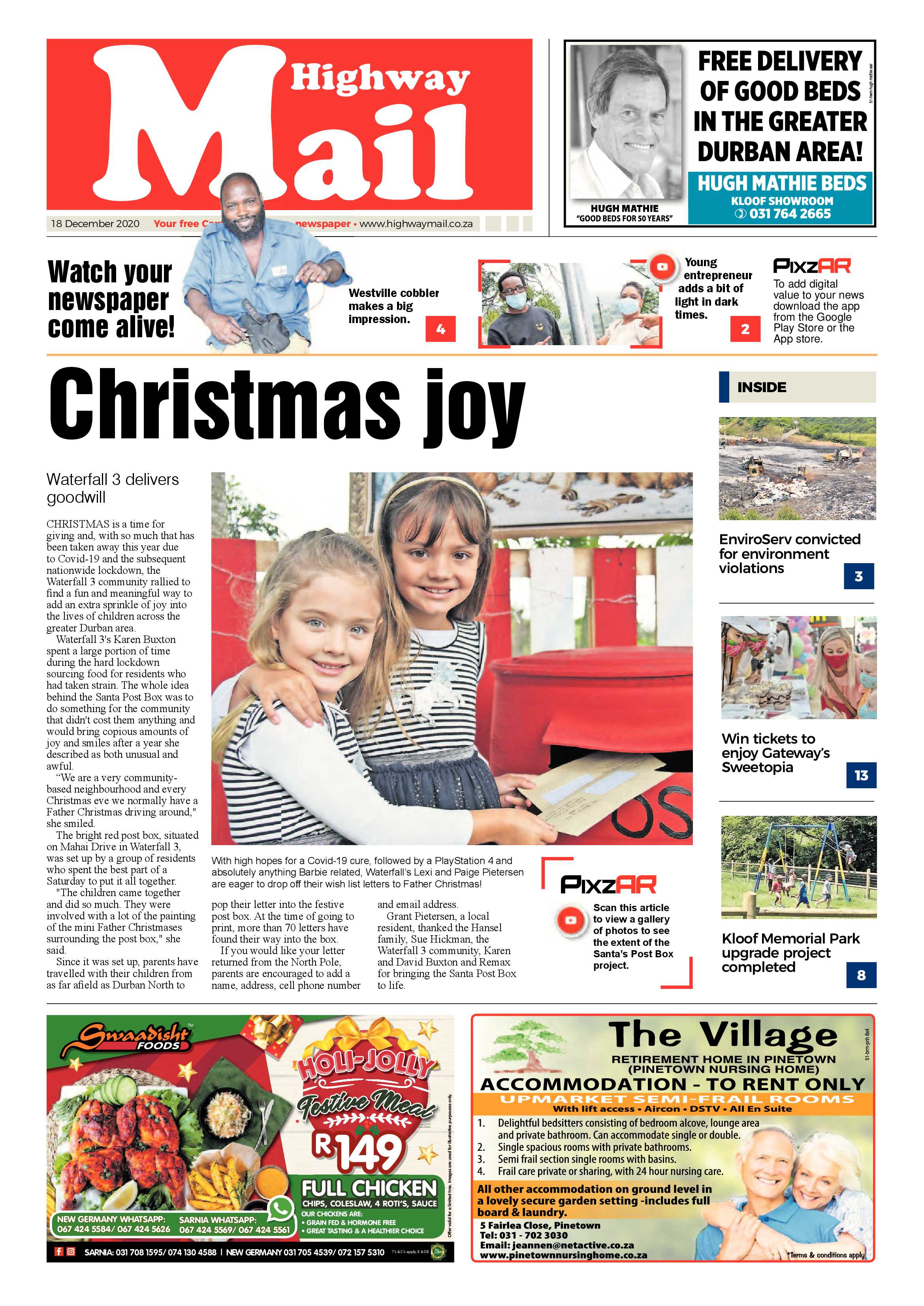 Highway Mail 18 December 2020 page 1