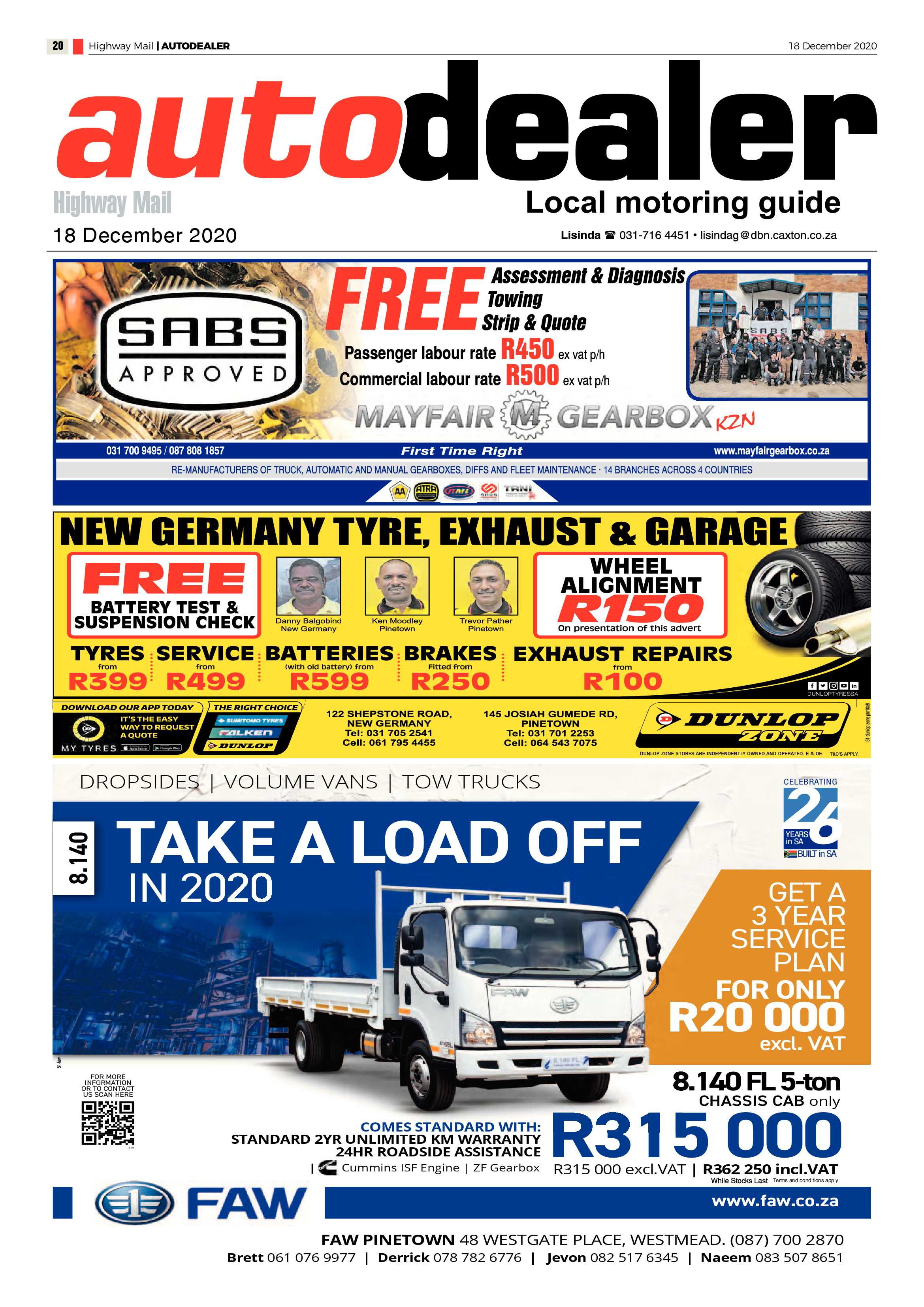 Highway Mail 18 December 2020 page 20