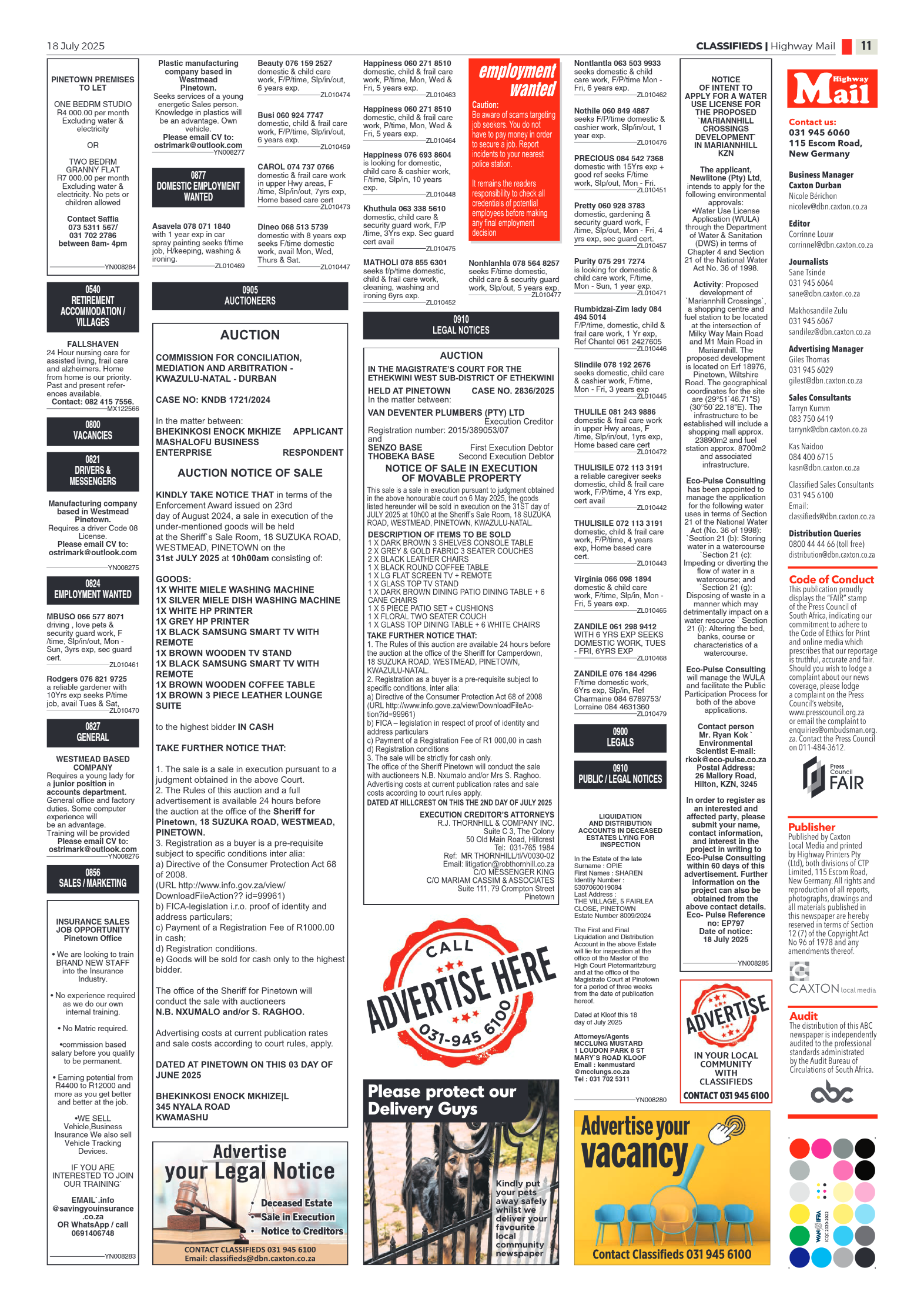 Highway Mail 18 July 2025 page 11