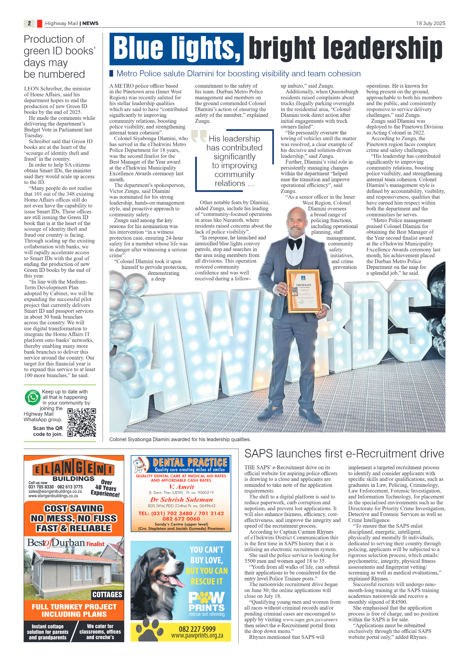 Highway Mail 18 July 2025 page 2