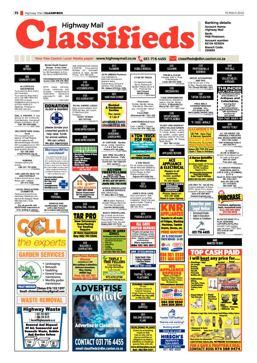 Highway Mail 18 March 2022 page 14