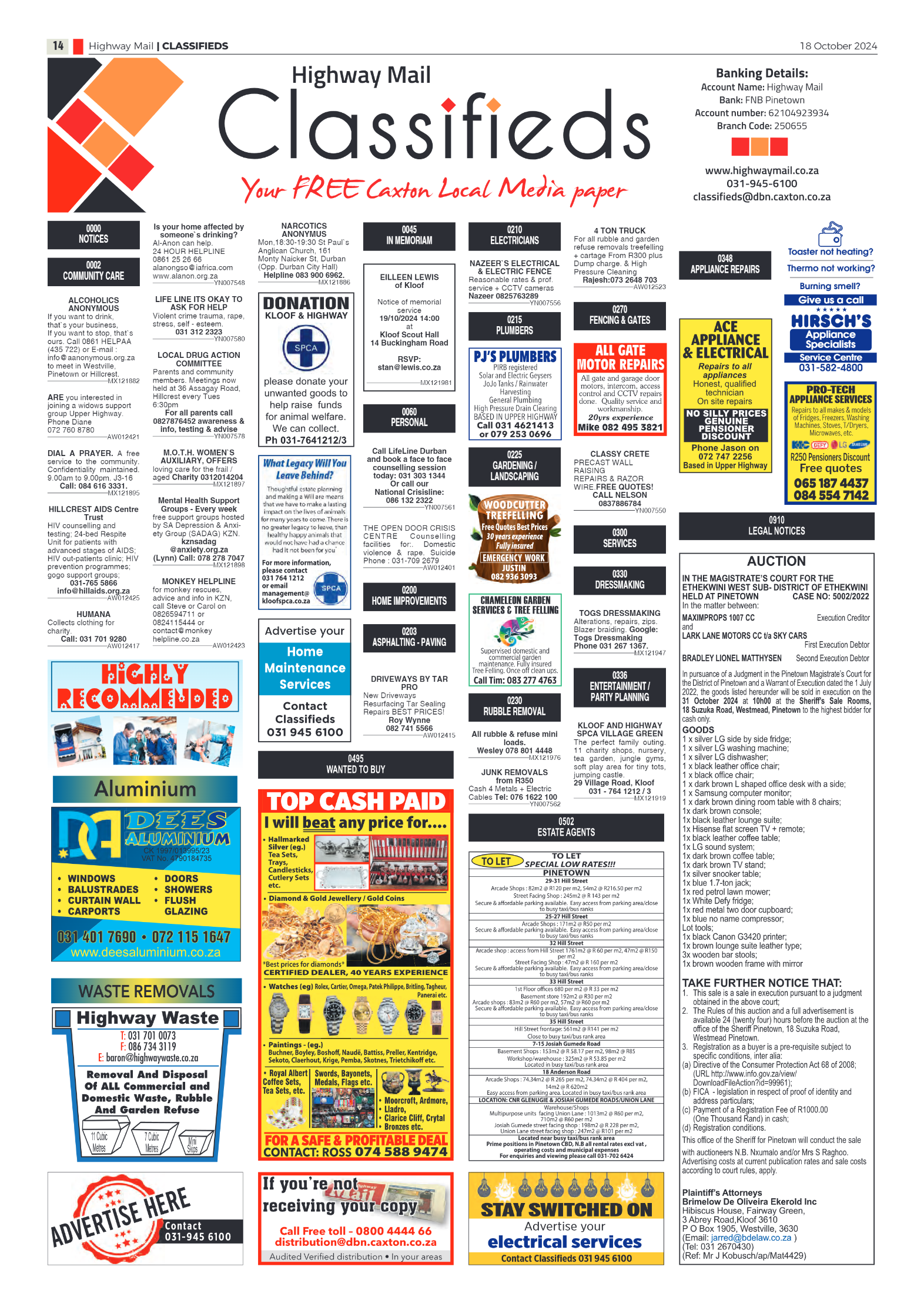 Highway Mail 18 October 2024 page 14