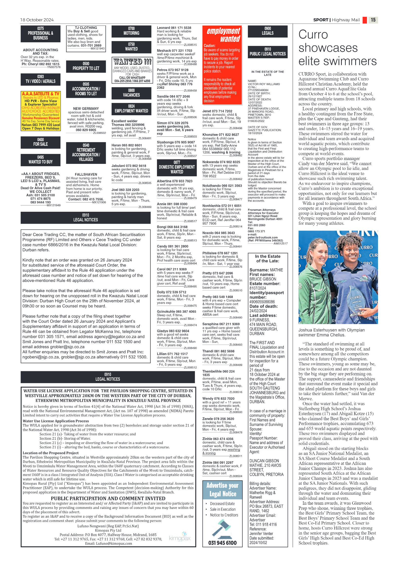 Highway Mail 18 October 2024 page 15