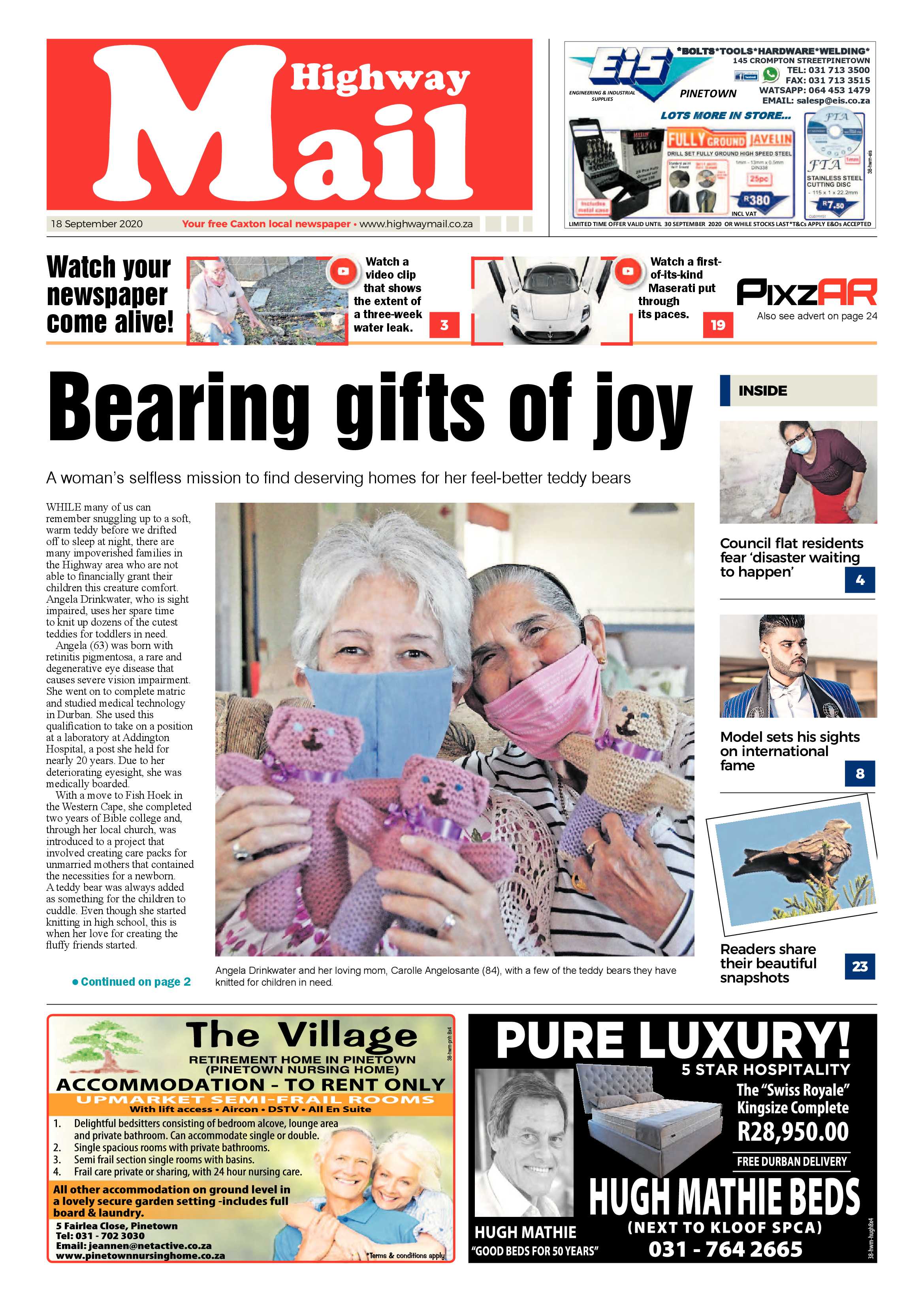 Highway Mail 18 September 2020 page 1
