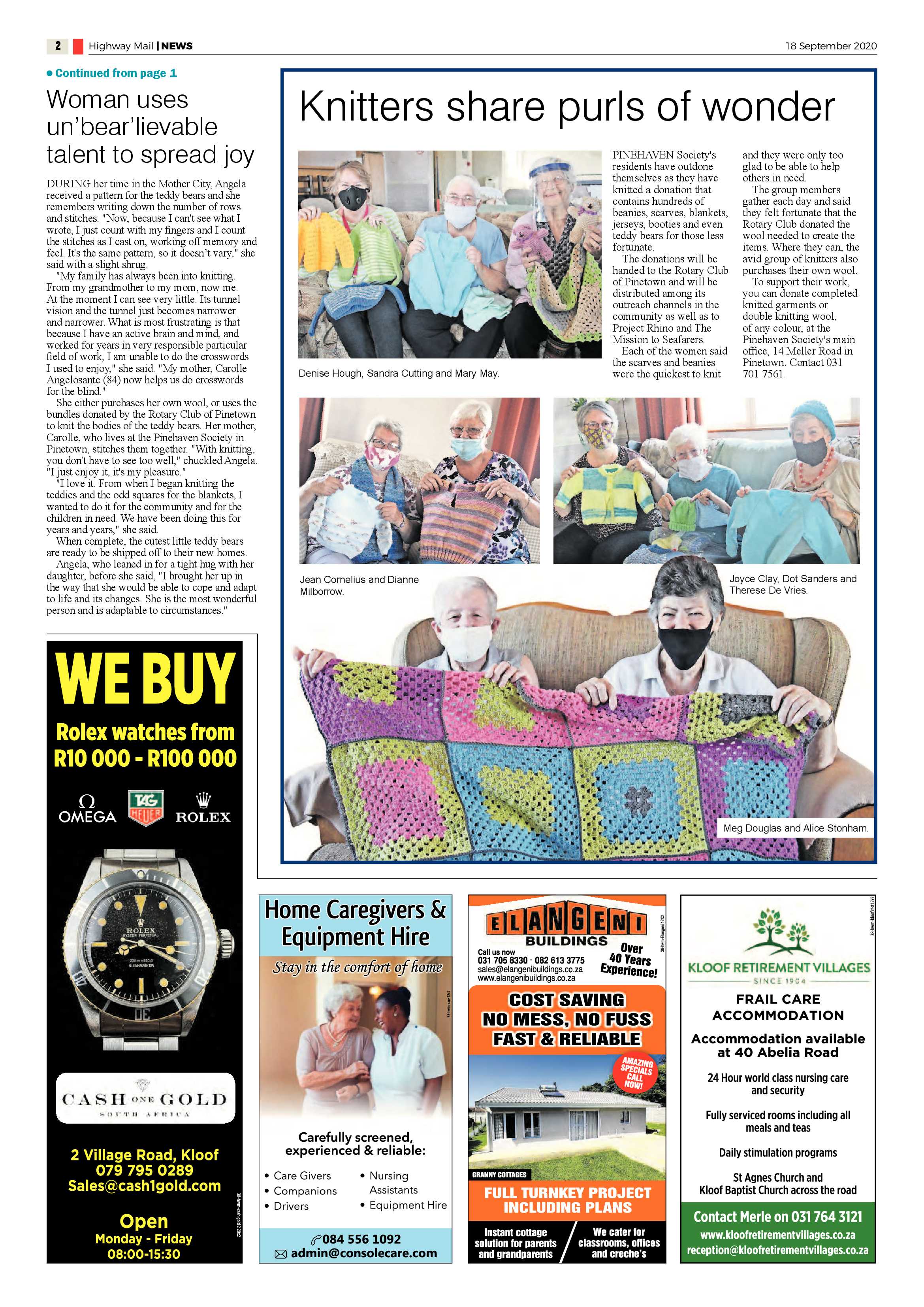 Highway Mail 18 September 2020 page 2