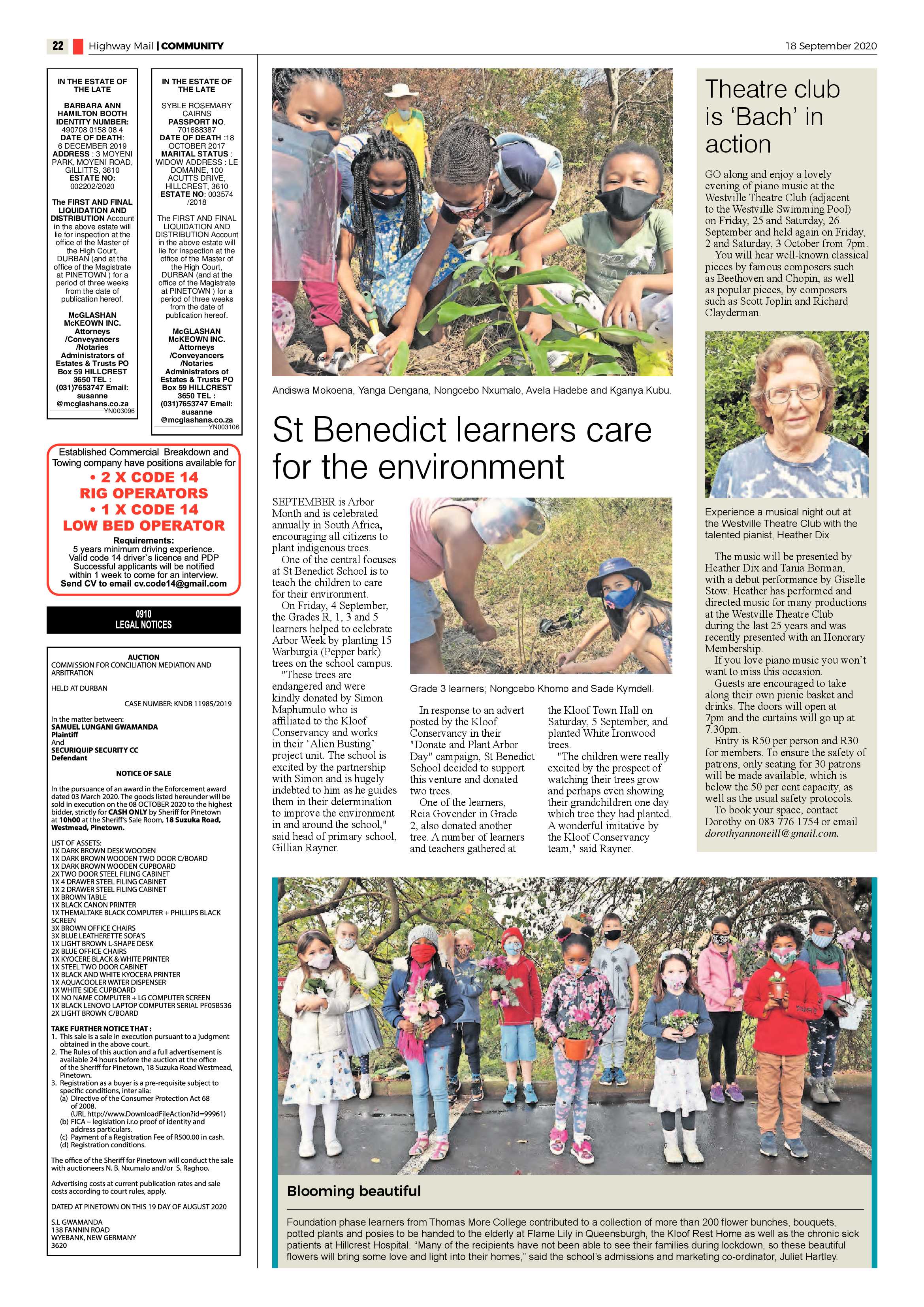 Highway Mail 18 September 2020 page 22