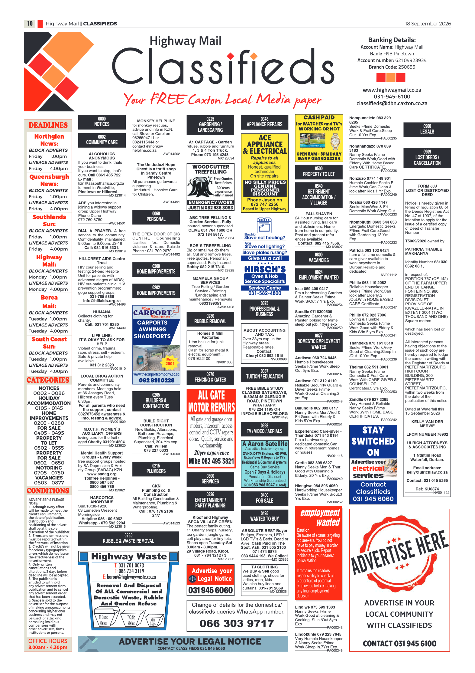 Highway Mail 18 September 2026 page 10