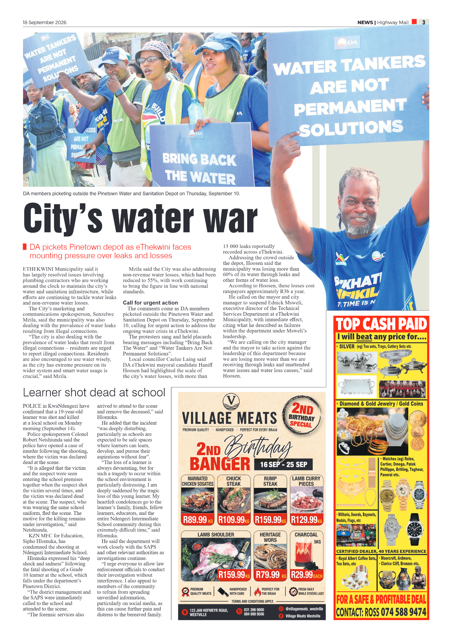 Highway Mail 18 September 2026 page 3