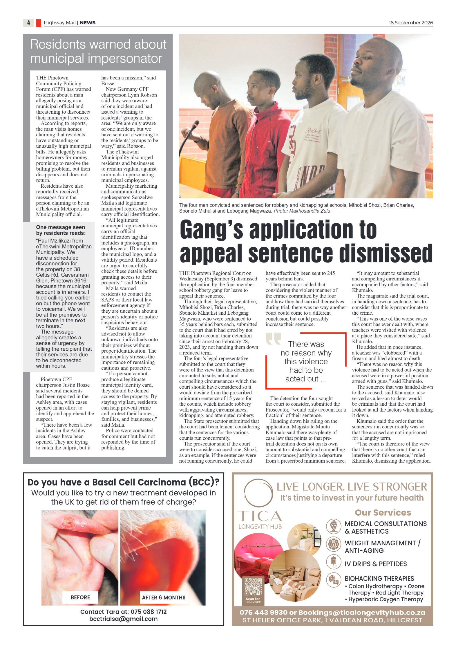 Highway Mail 18 September 2026 page 4