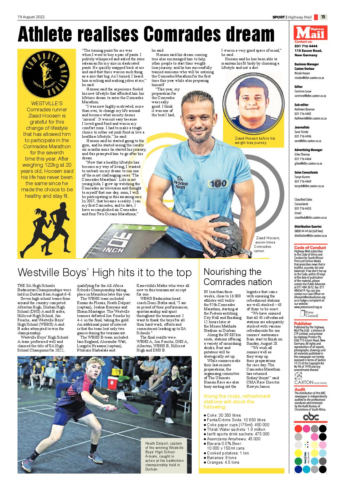 Highway Mail 19 August 2022 page 15