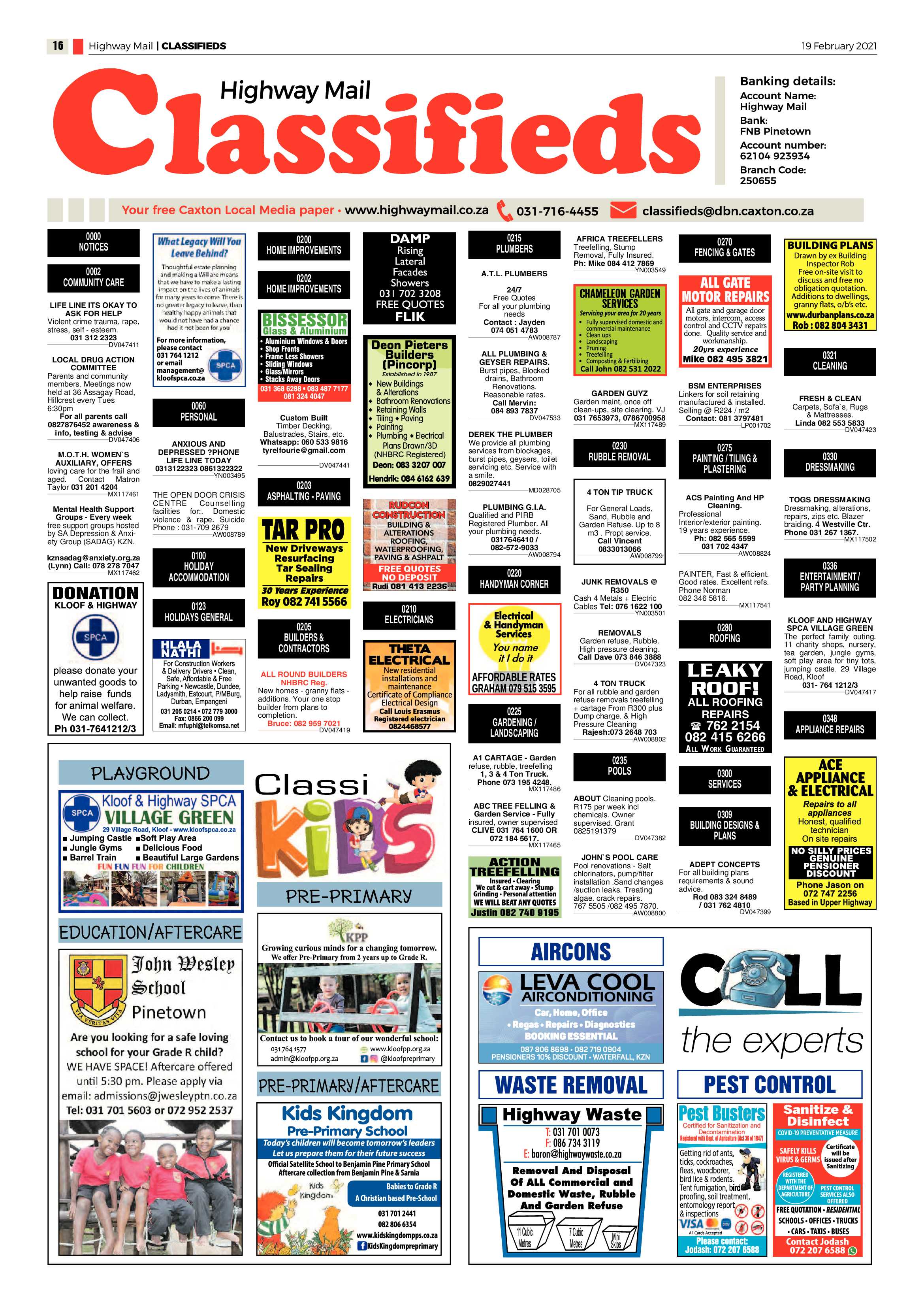 Highway Mail 19 February 2021 page 16