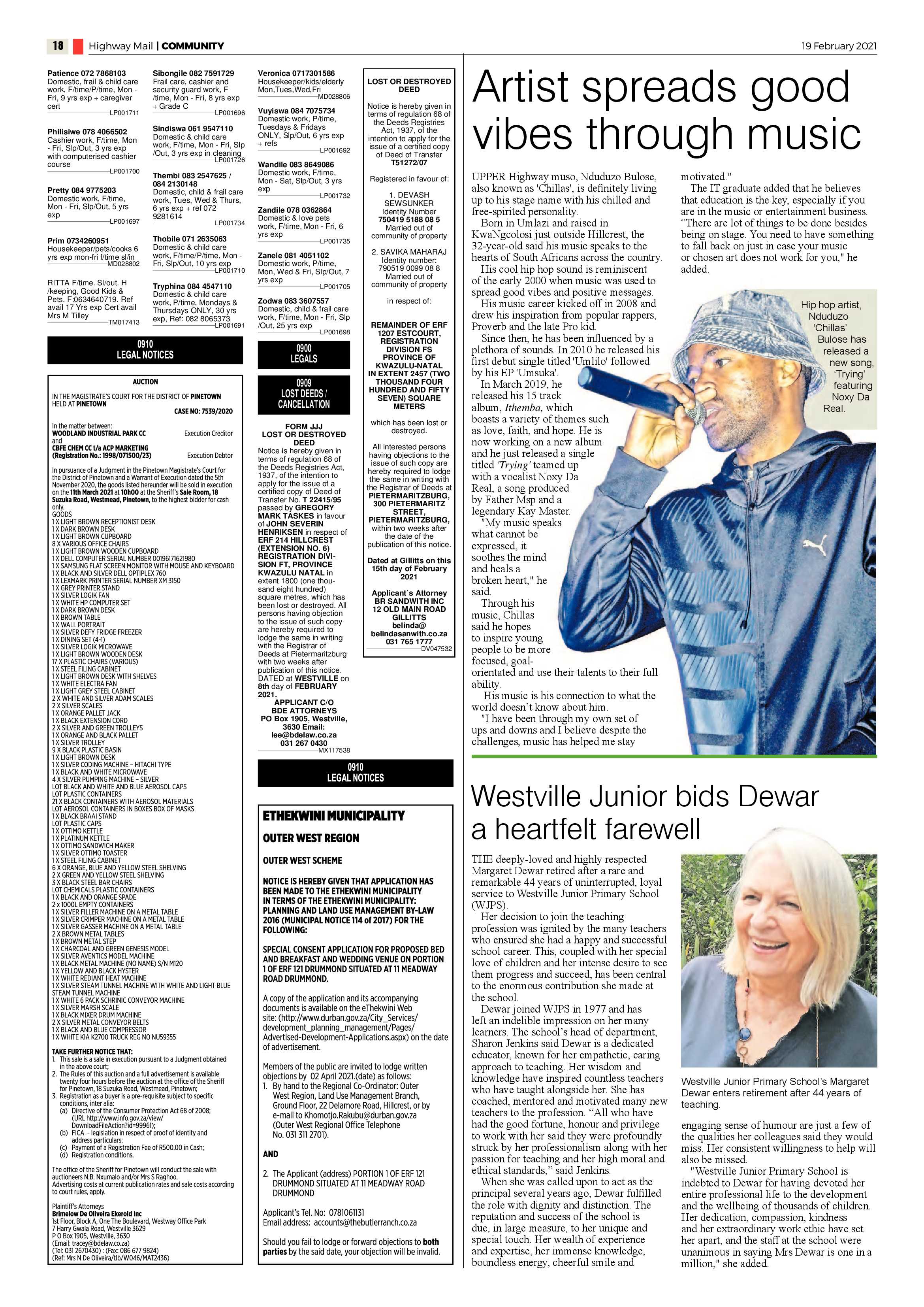 Highway Mail 19 February 2021 page 18
