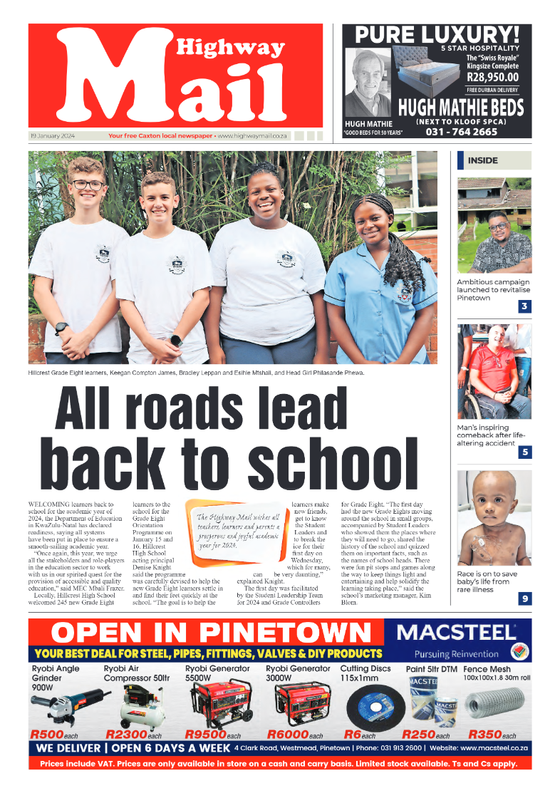 Highway Mail 19 January 2024 page 1