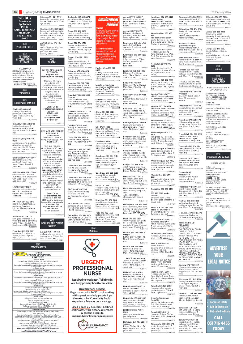 Highway Mail 19 January 2024 page 14