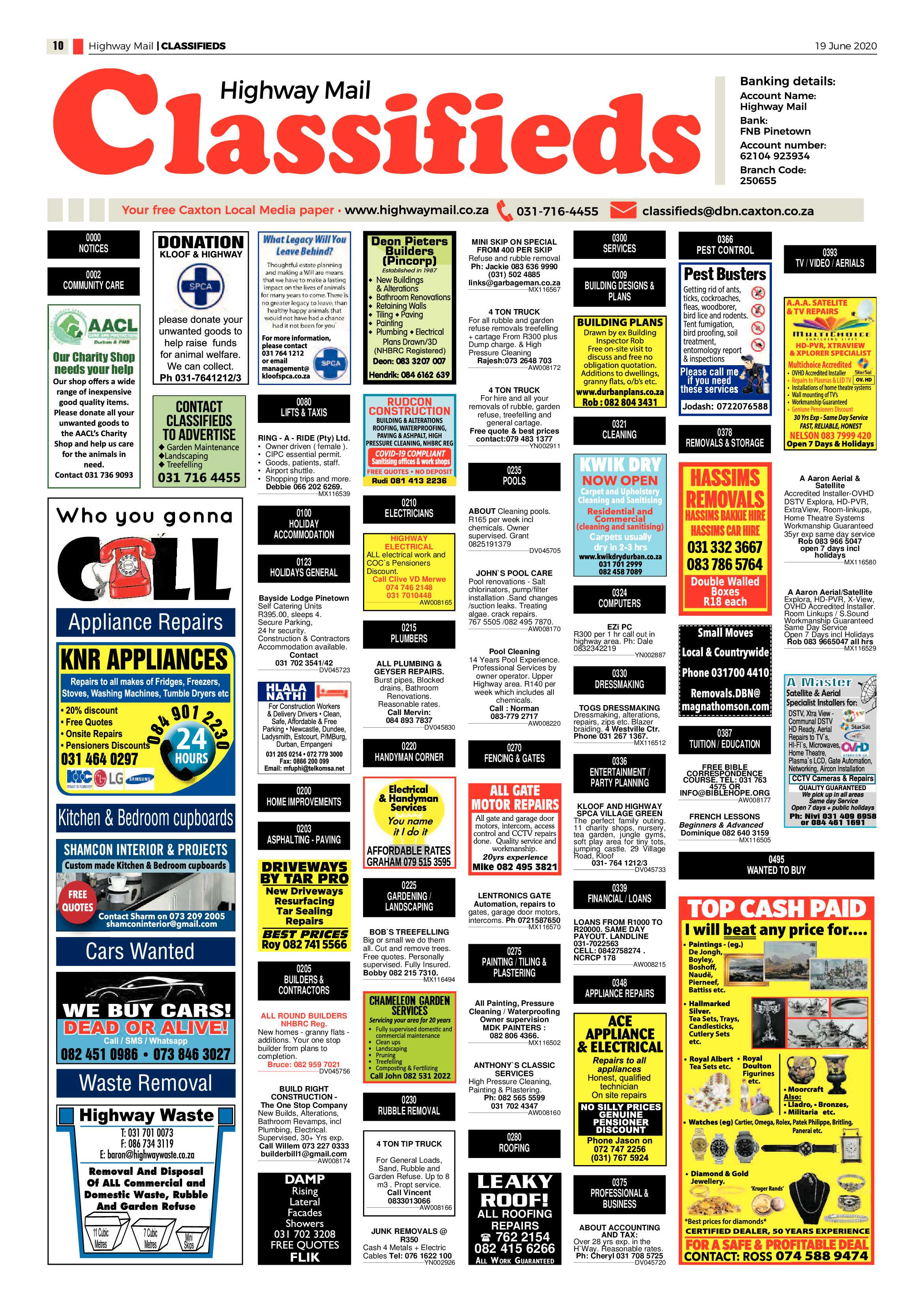 Highway Mail 19 June 2020 page 10