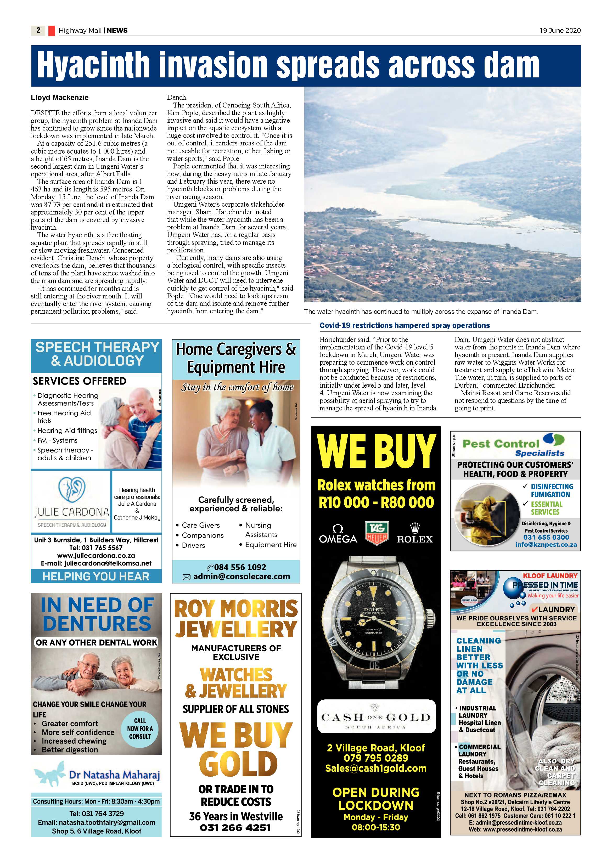 Highway Mail 19 June 2020 page 2