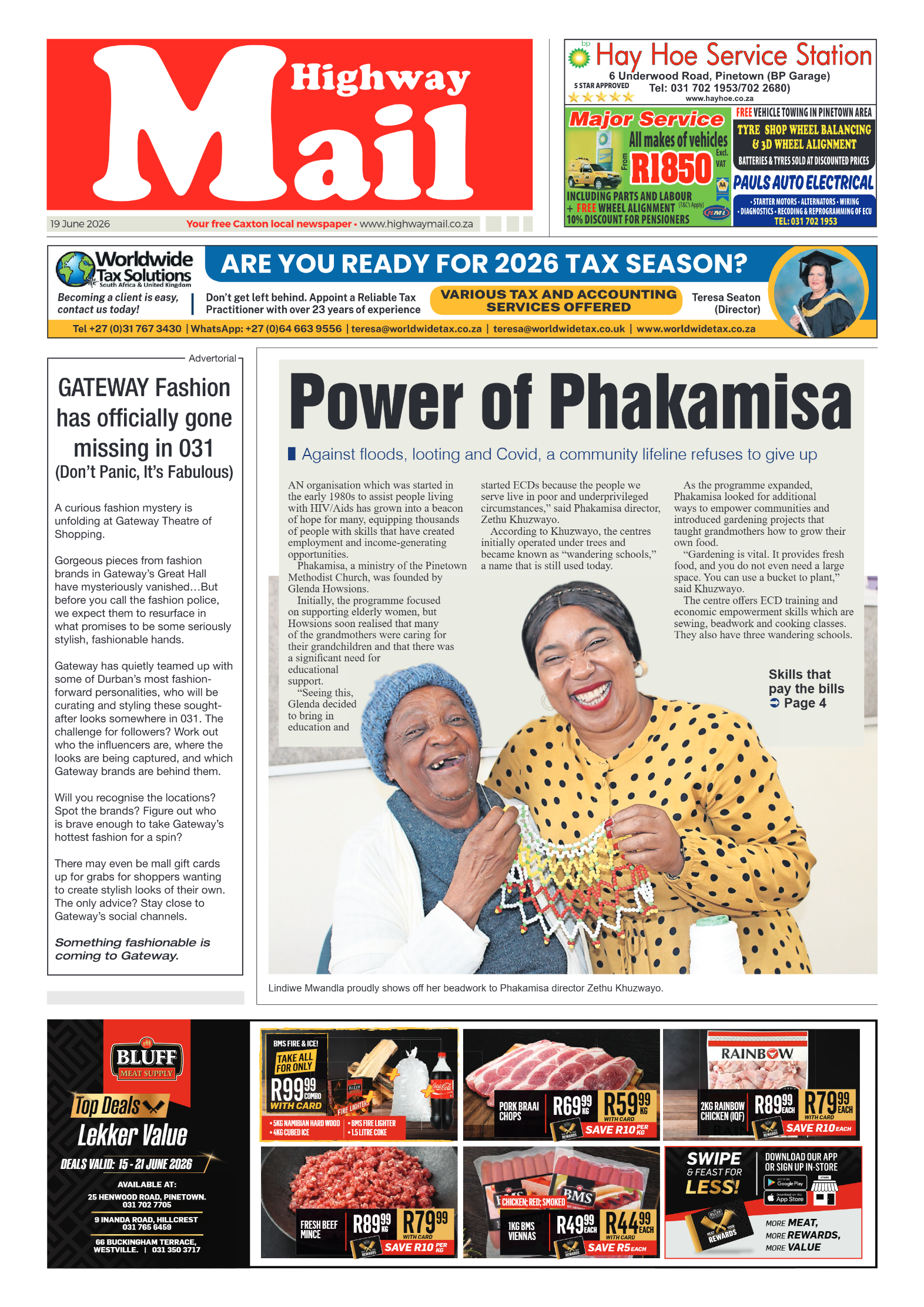 Highway Mail 19 June 2026 page 1