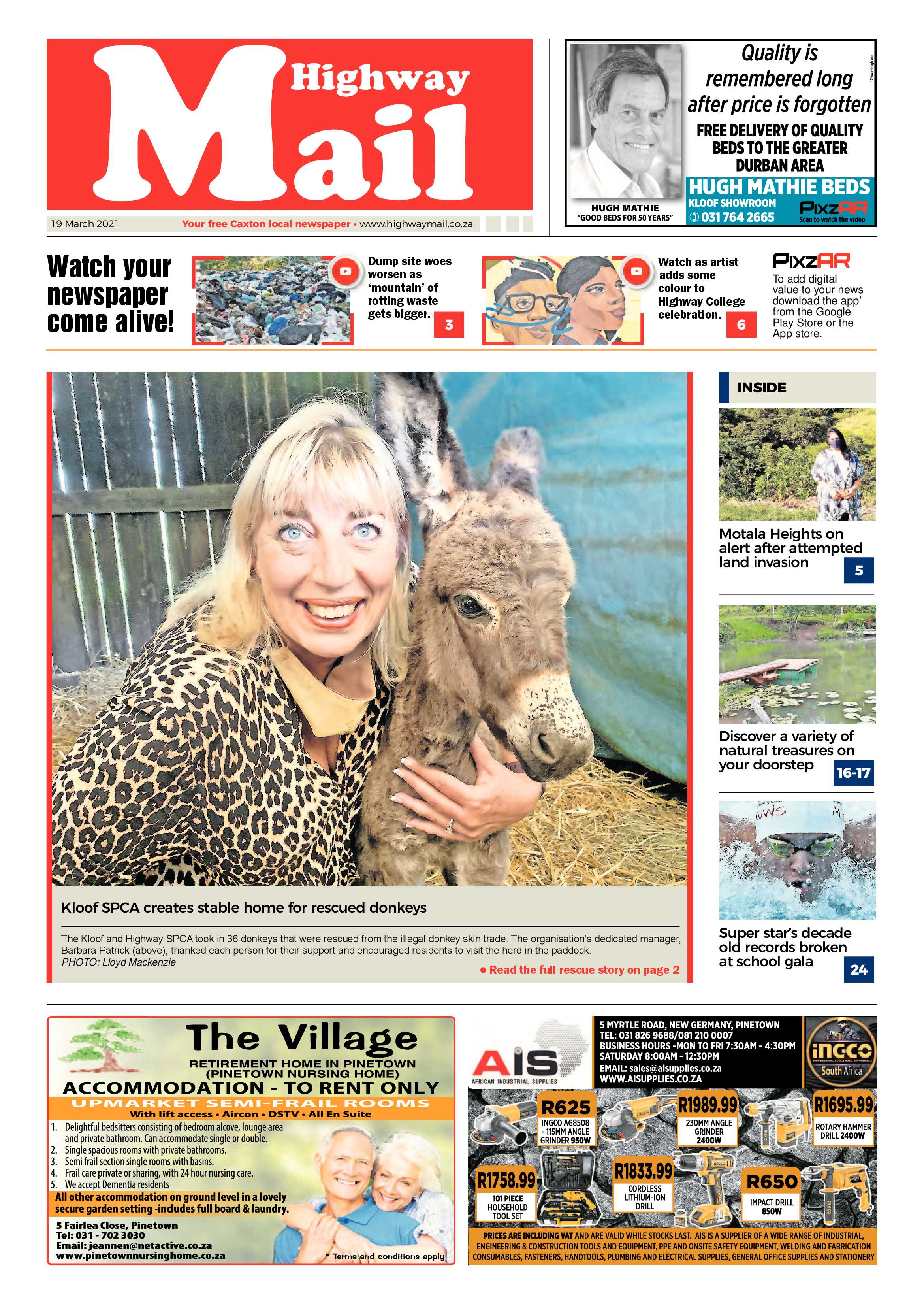 Highway Mail 19 March 2021 page 1