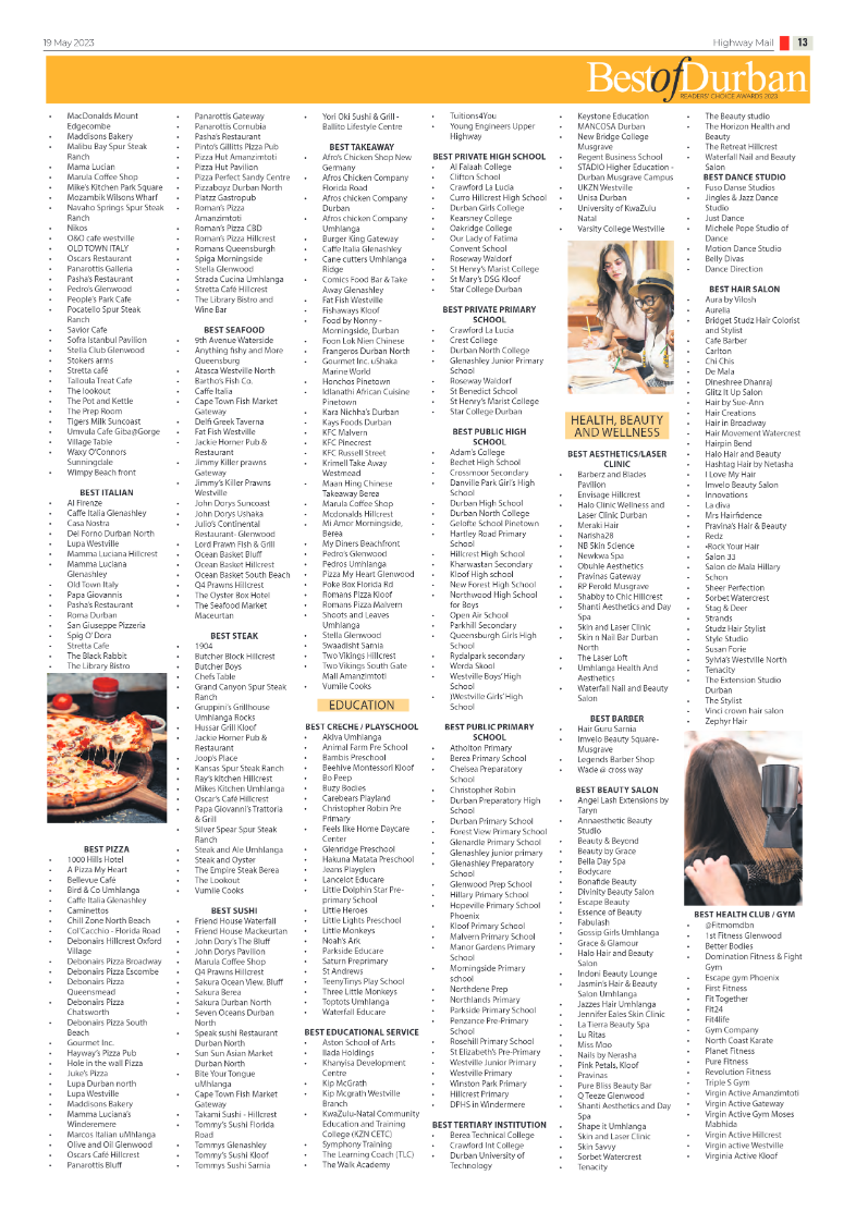 Highway Mail 19 May 2023 page 13