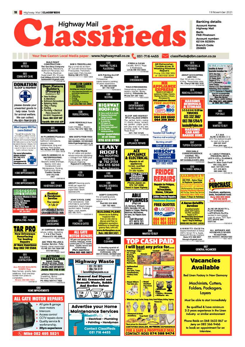 Highway Mail 19 November 2021 page 18