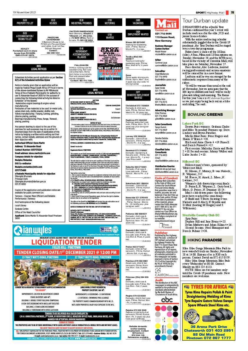 Highway Mail 19 November 2021 page 19