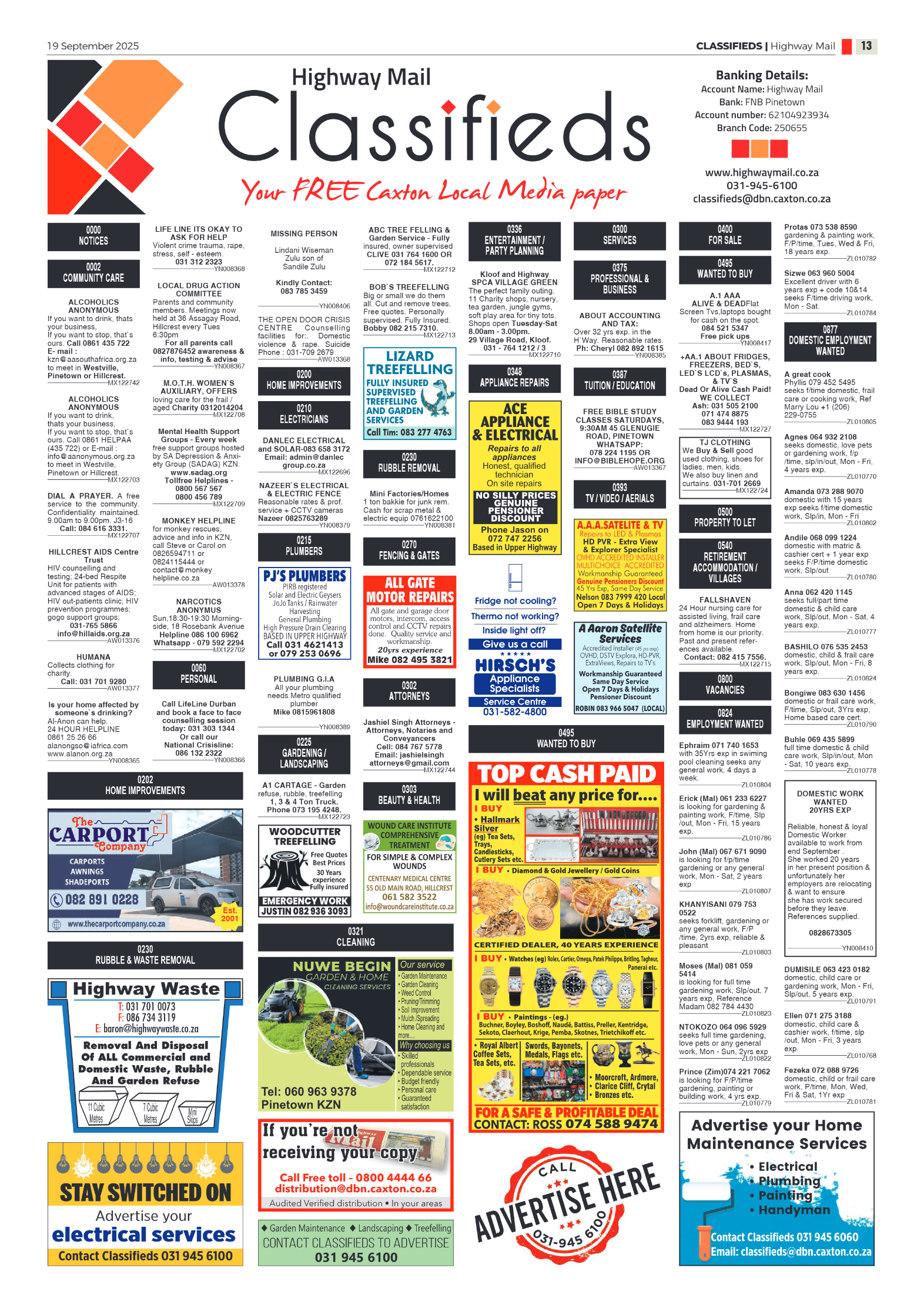 Highway Mail 19 September 2025 page 13