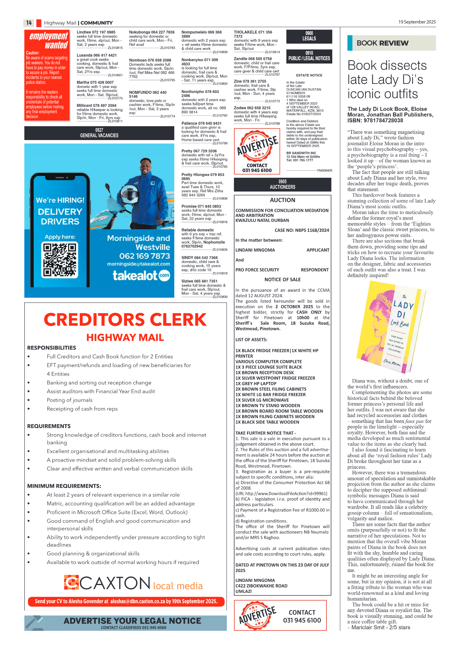 Highway Mail 19 September 2025 page 14