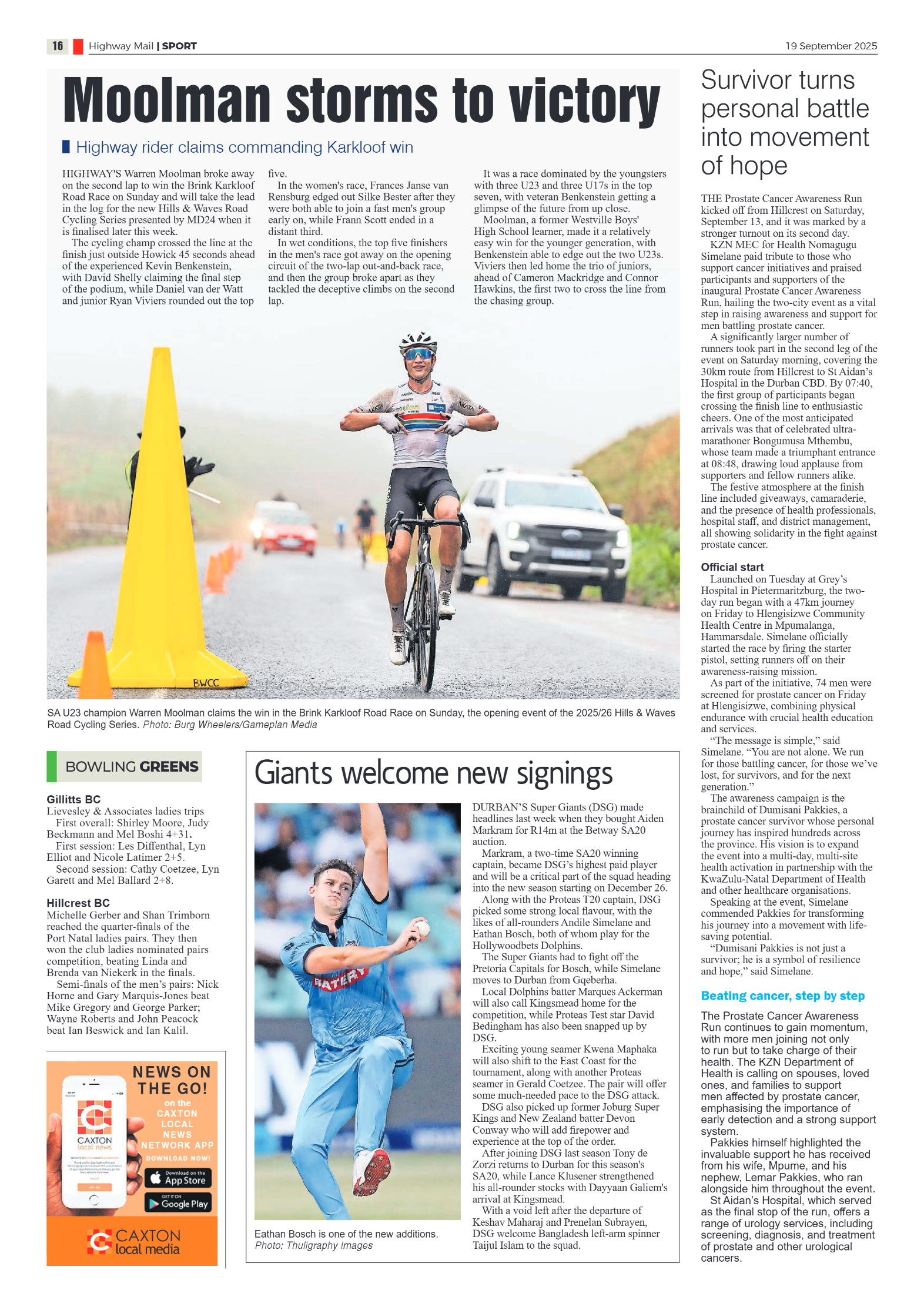 Highway Mail 19 September 2025 page 16